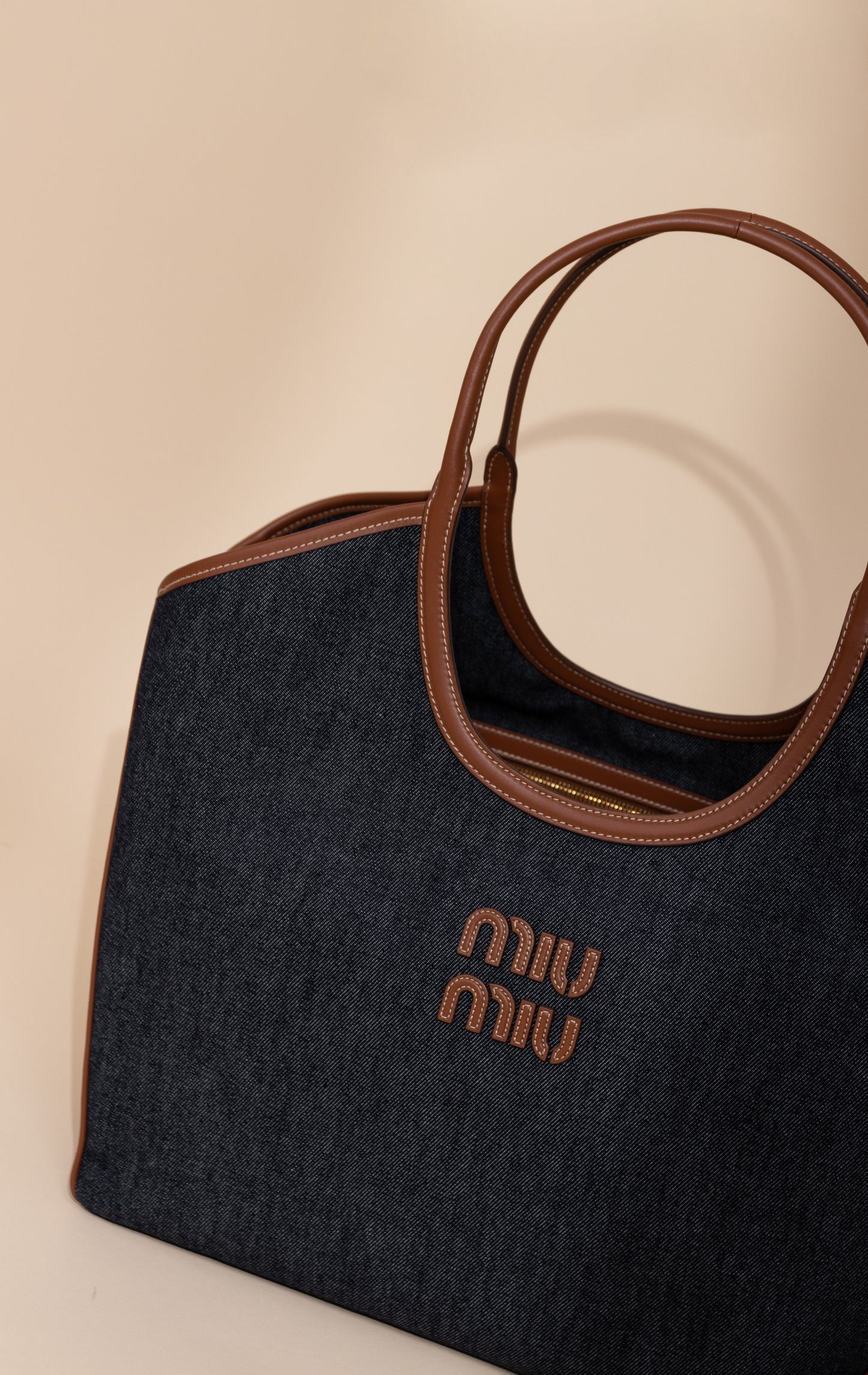 Miu Miu Denim Tote Bag