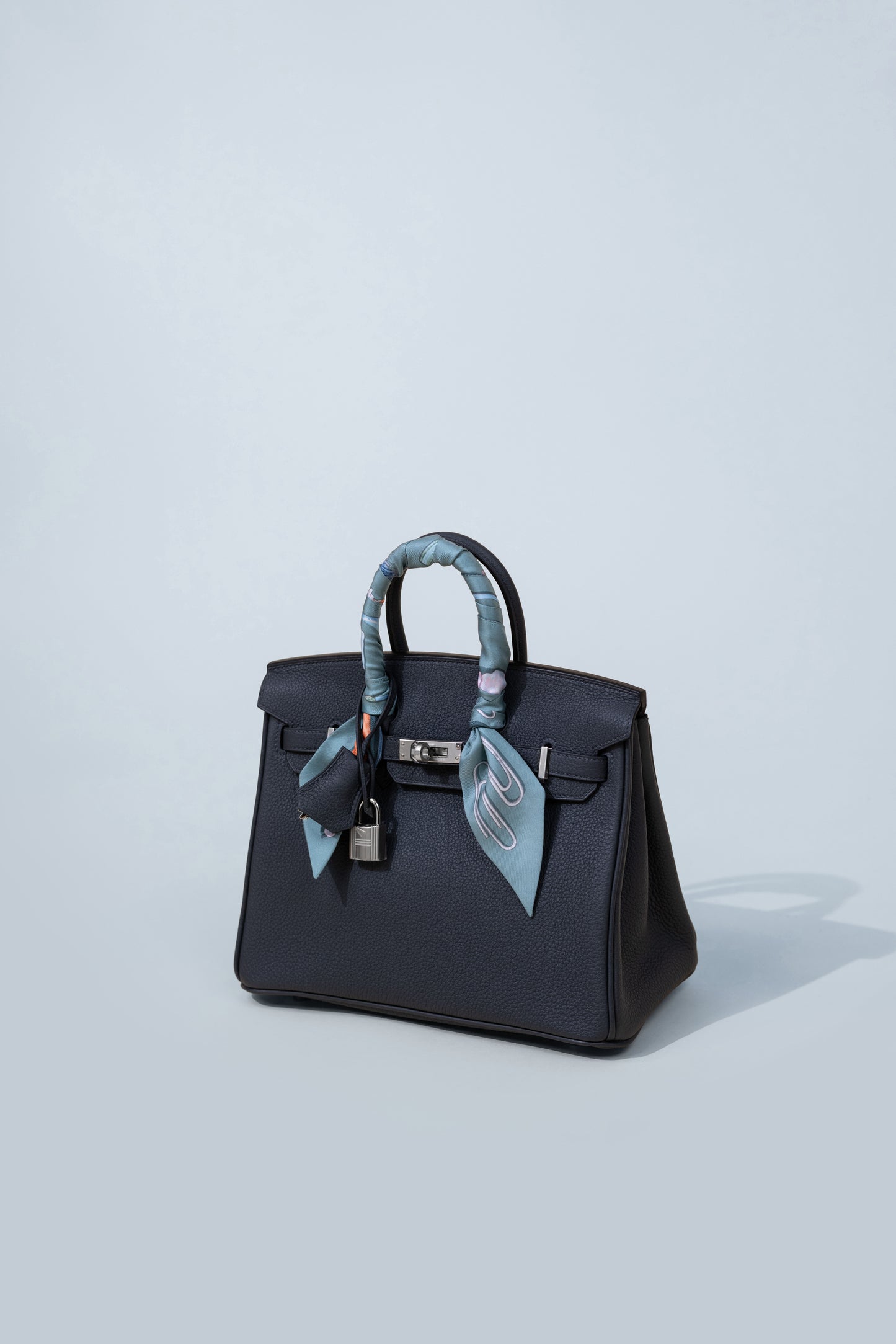 Hermès Birkin 25 Togo in Gris Misty with Twilly PHW
