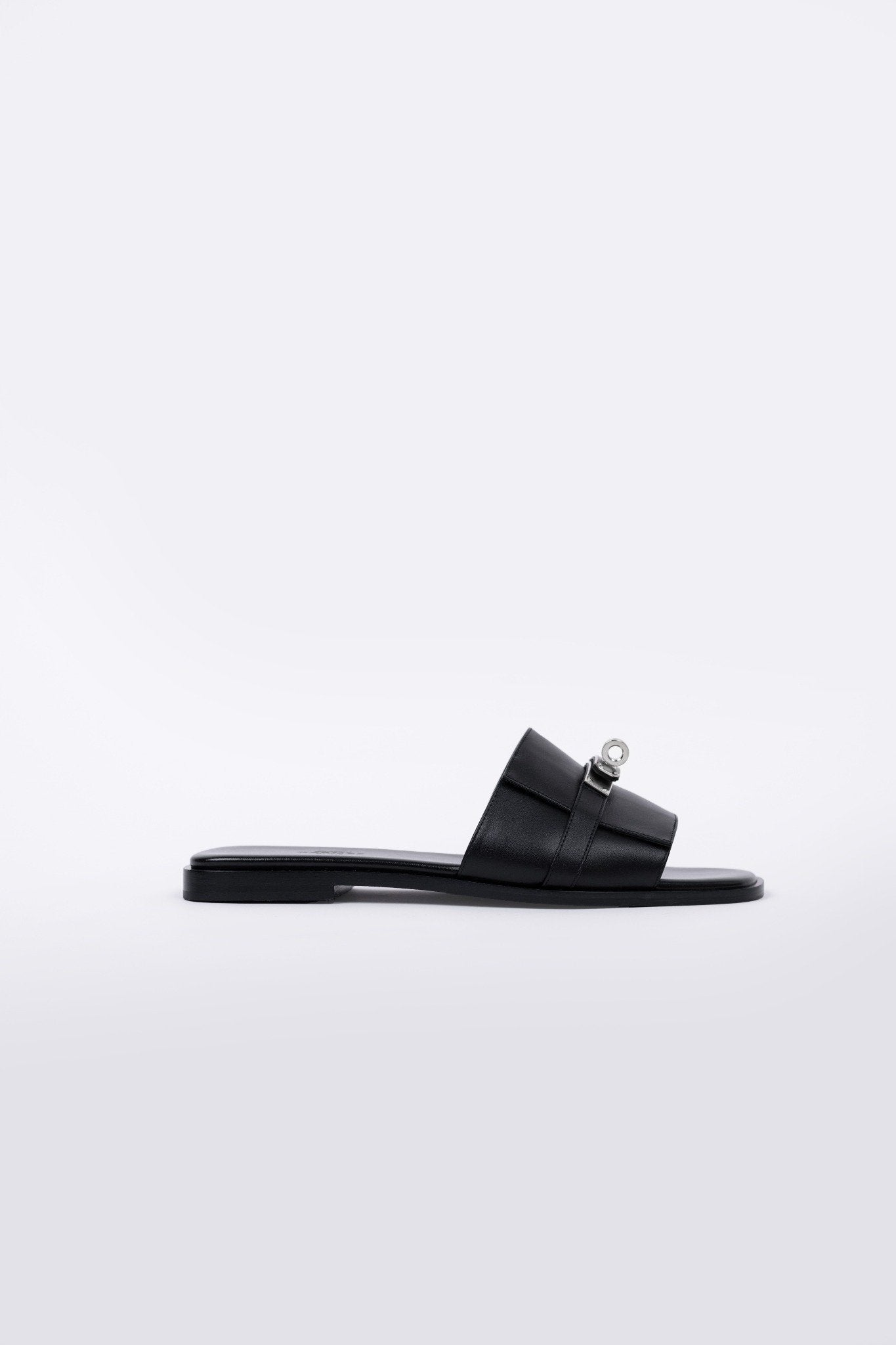 Hermès Giulia Black Sandals PHW