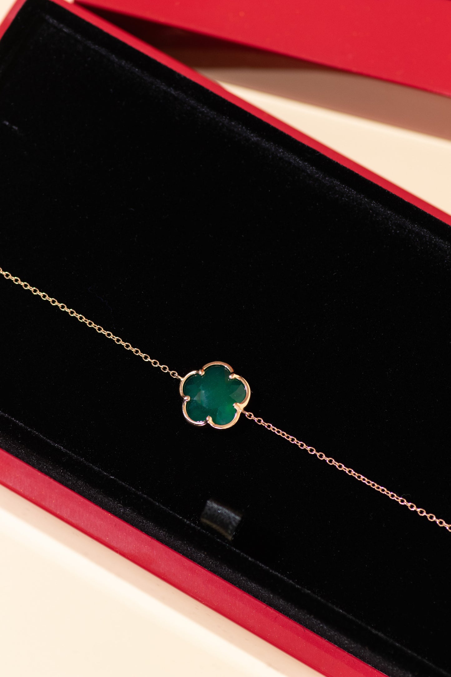 Pasquale Bruni Rose Gold Petit Joli Green Agate Bracelet