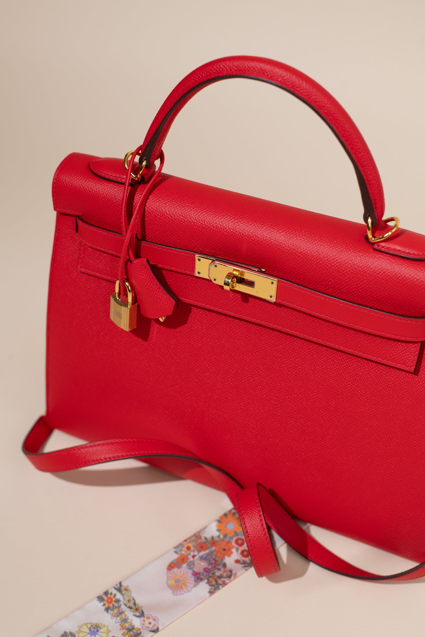 هيرميس كيلي 40 إبسوم في Rouge De Coeur GHW