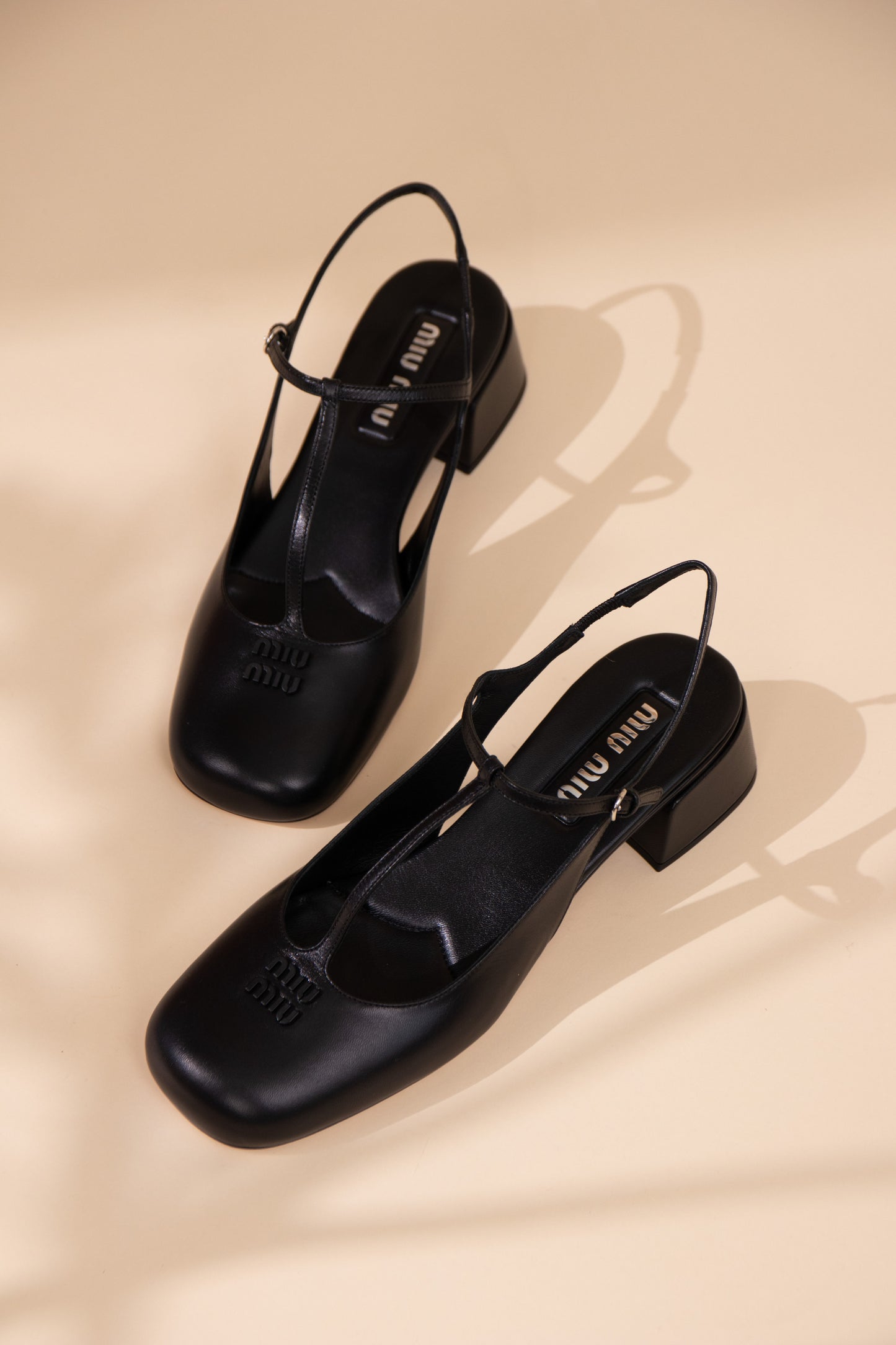 Miu Miu Black Slingback Pumps