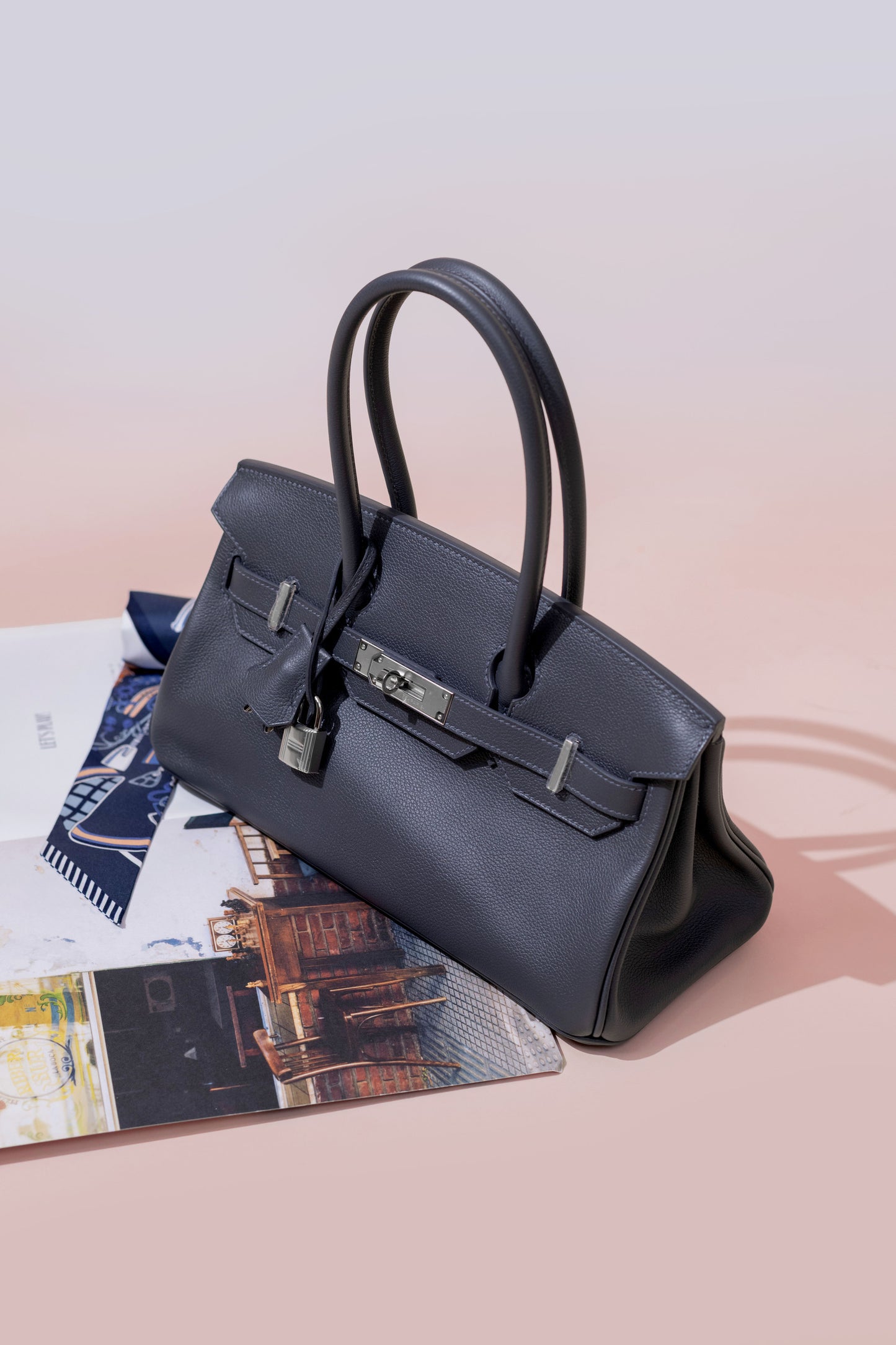 Hermès Birkin Shoulder 29 Evercolor Ardoise PHW