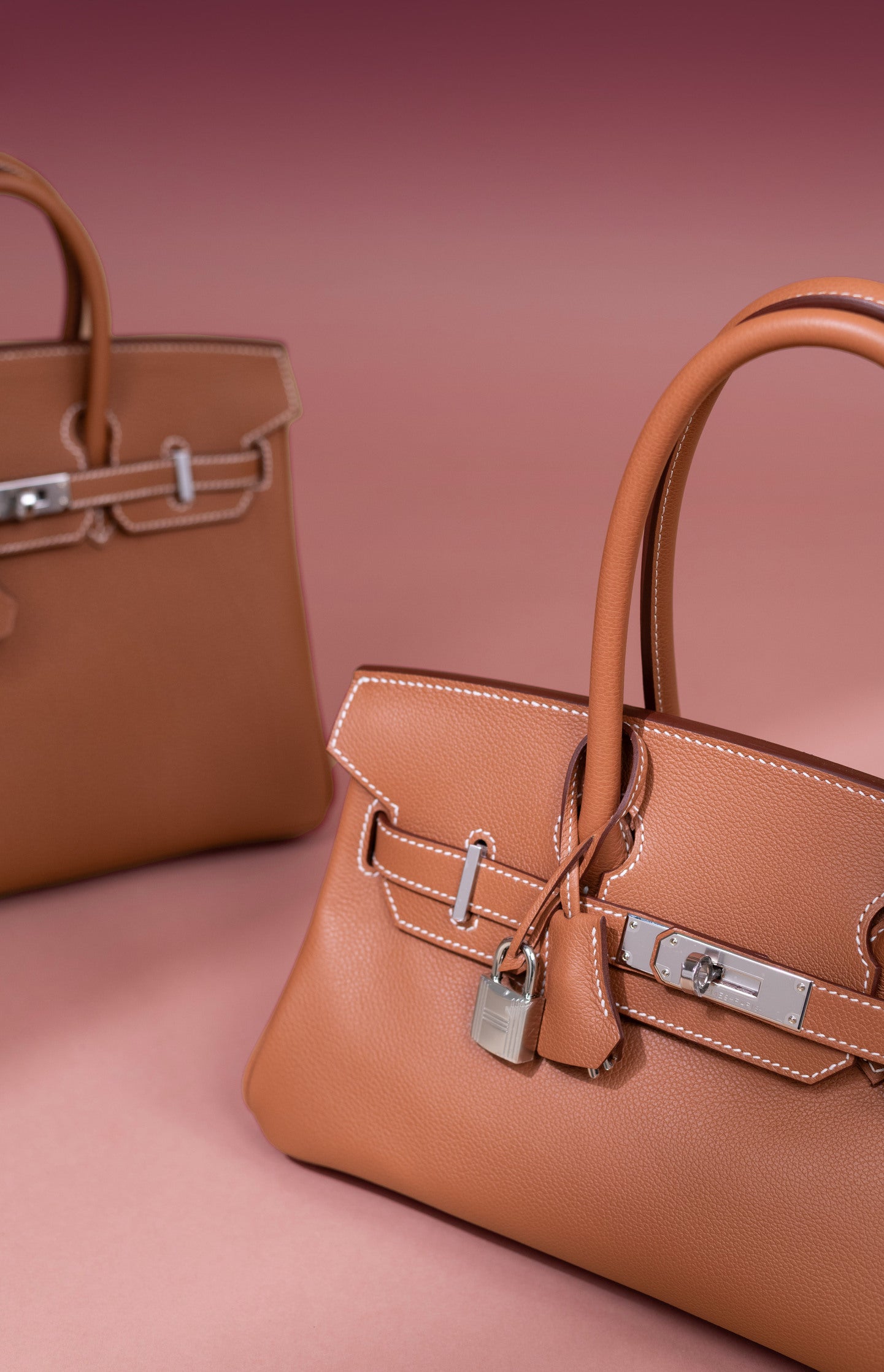 Hermès Birkin 25 Togo Gold & Birkin 29 Shoulder Evercolor Gold PHW