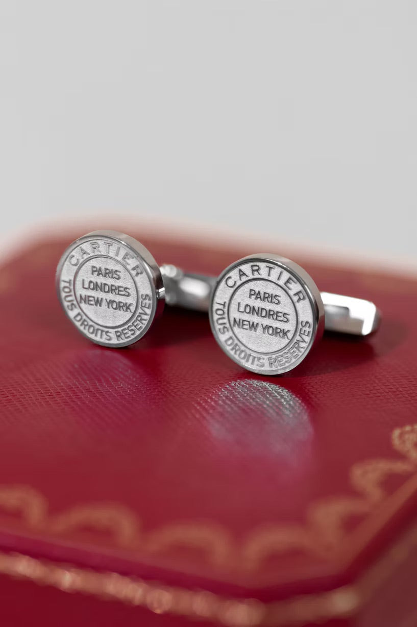 Cartier Silver Cufflinks