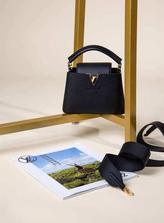 حقيبة لويس فيتون ميني كابوسين سوداء