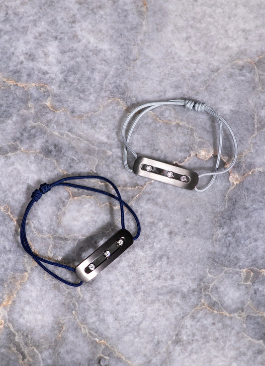 Messika Move Titanium Diamond Mens Bracelet