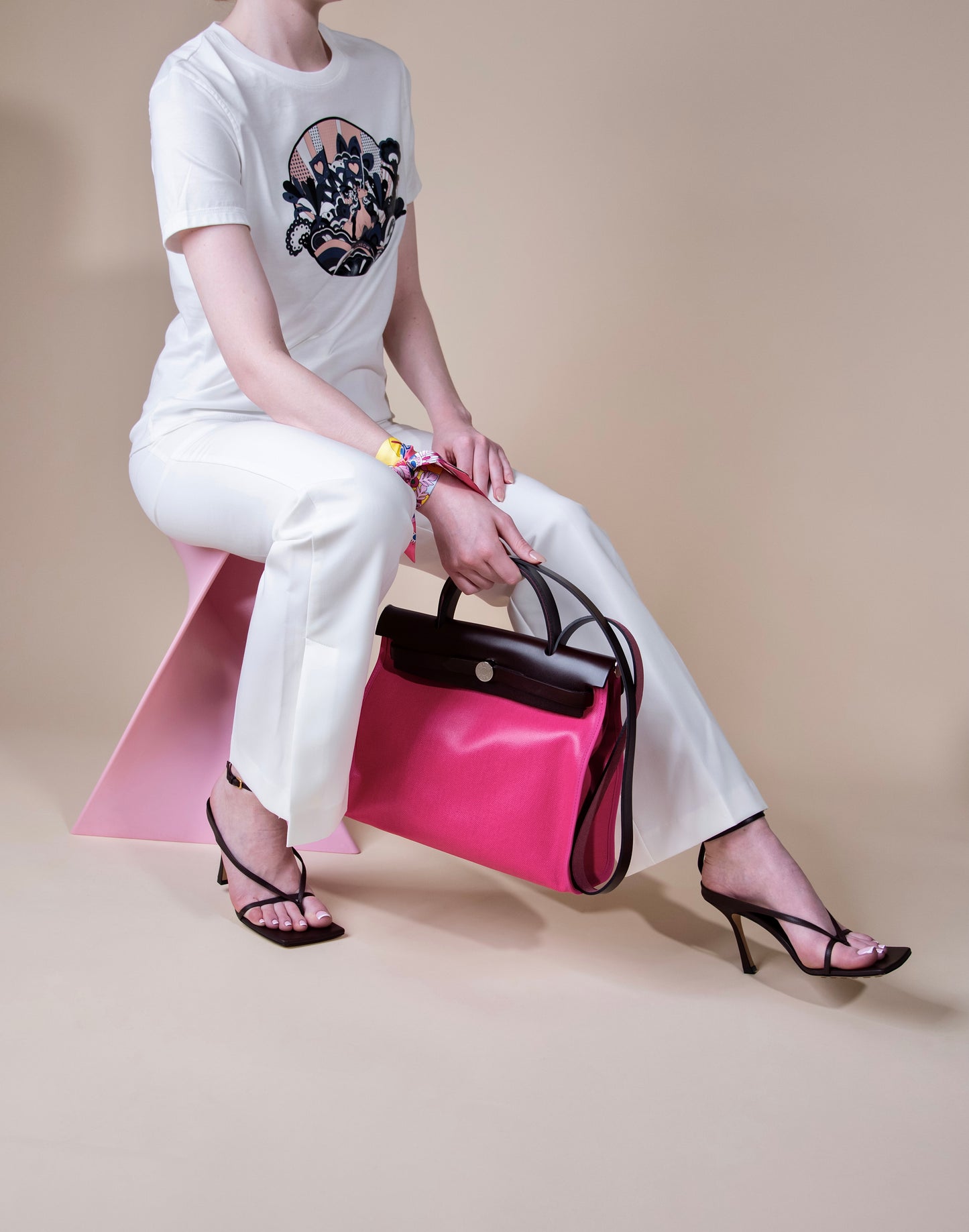 Hermès Herbag 31cm in Rose Shocking