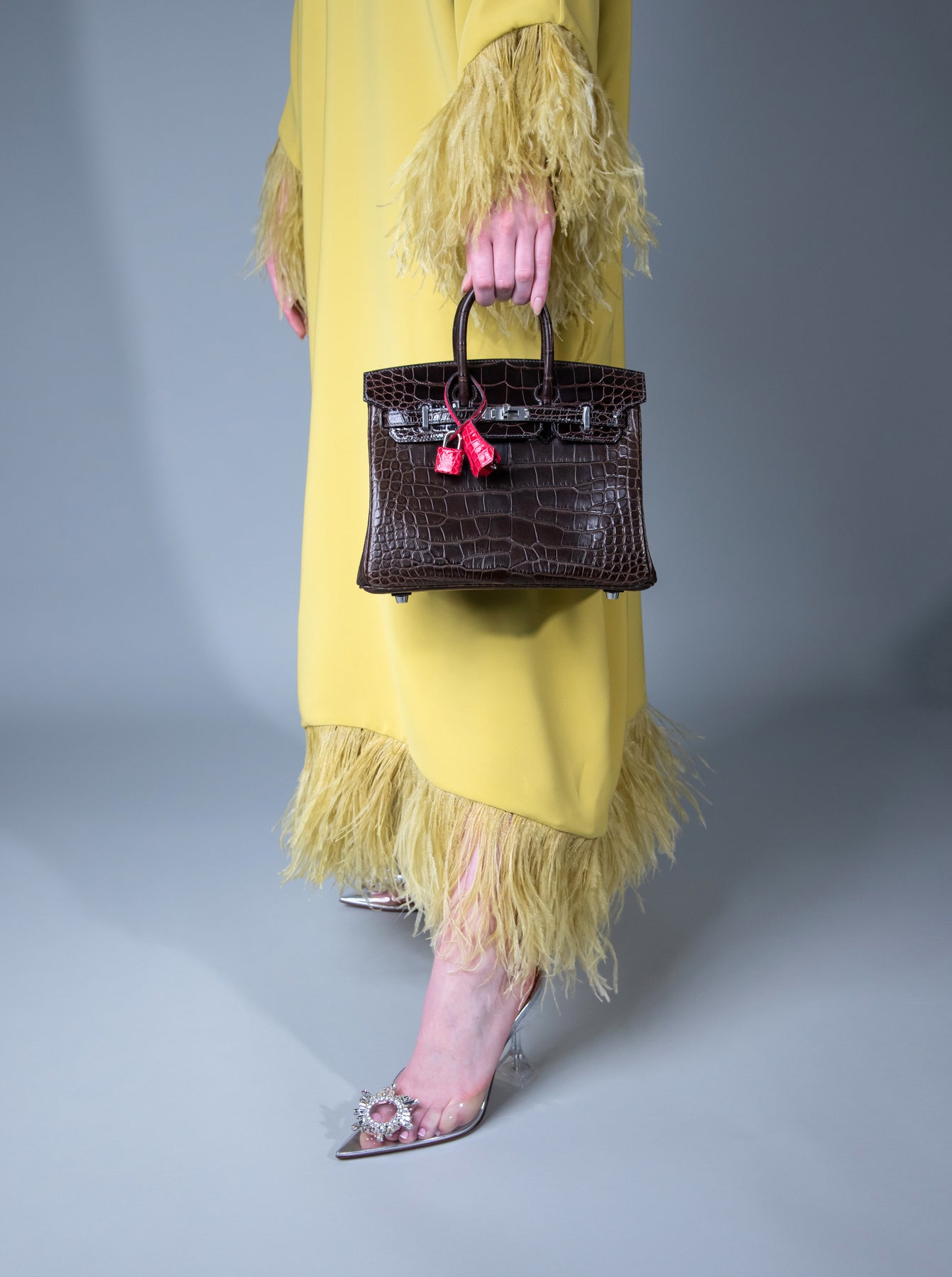 Hermès Limited Edition Alligator Birkin 30 Macassar/Ebene/Rose Extreme