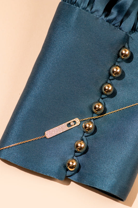 Messika My First Diamond Pavé Yellow Gold Diamond Bracelet