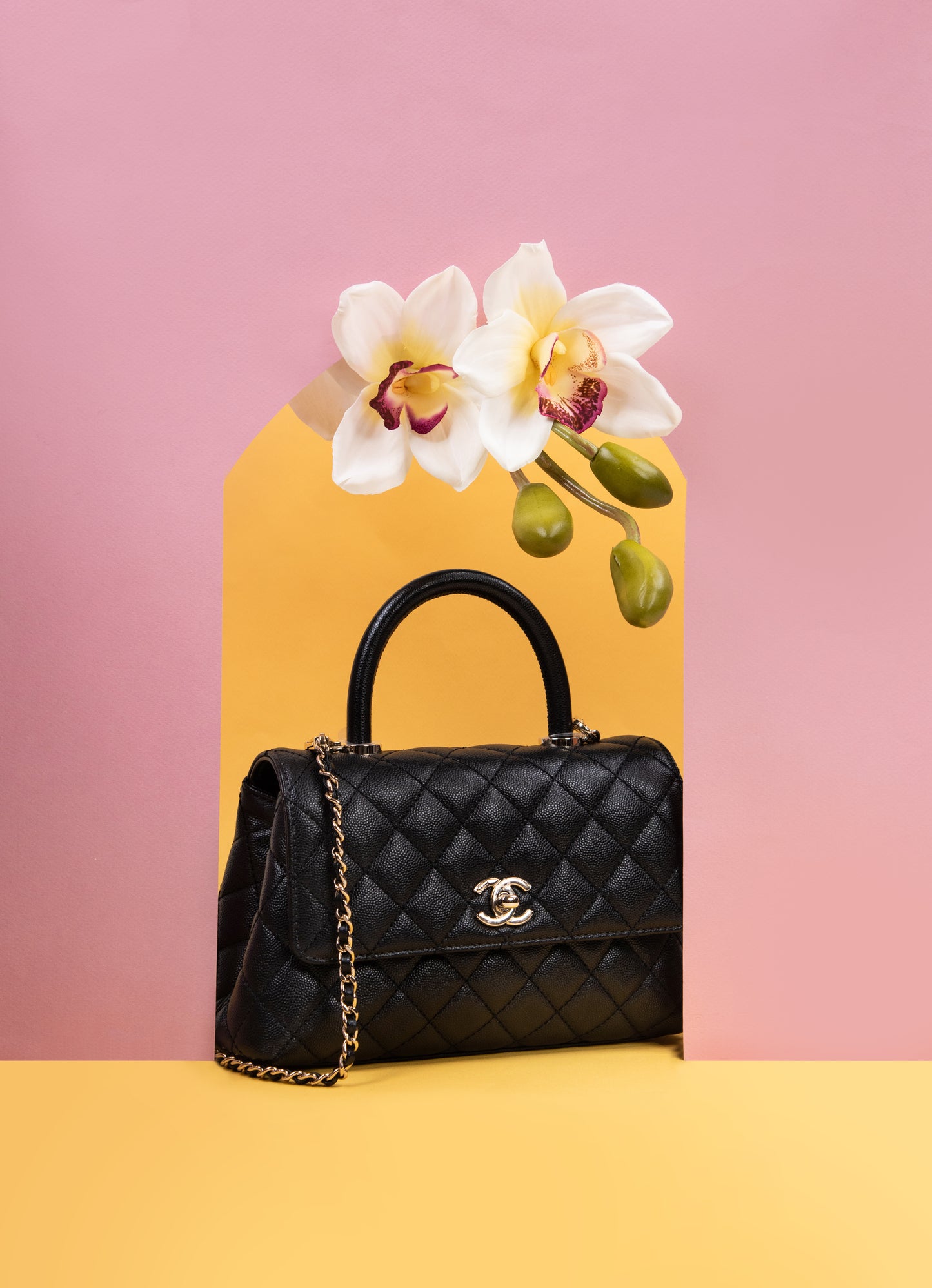 Chanel Small Coco Handle in Black