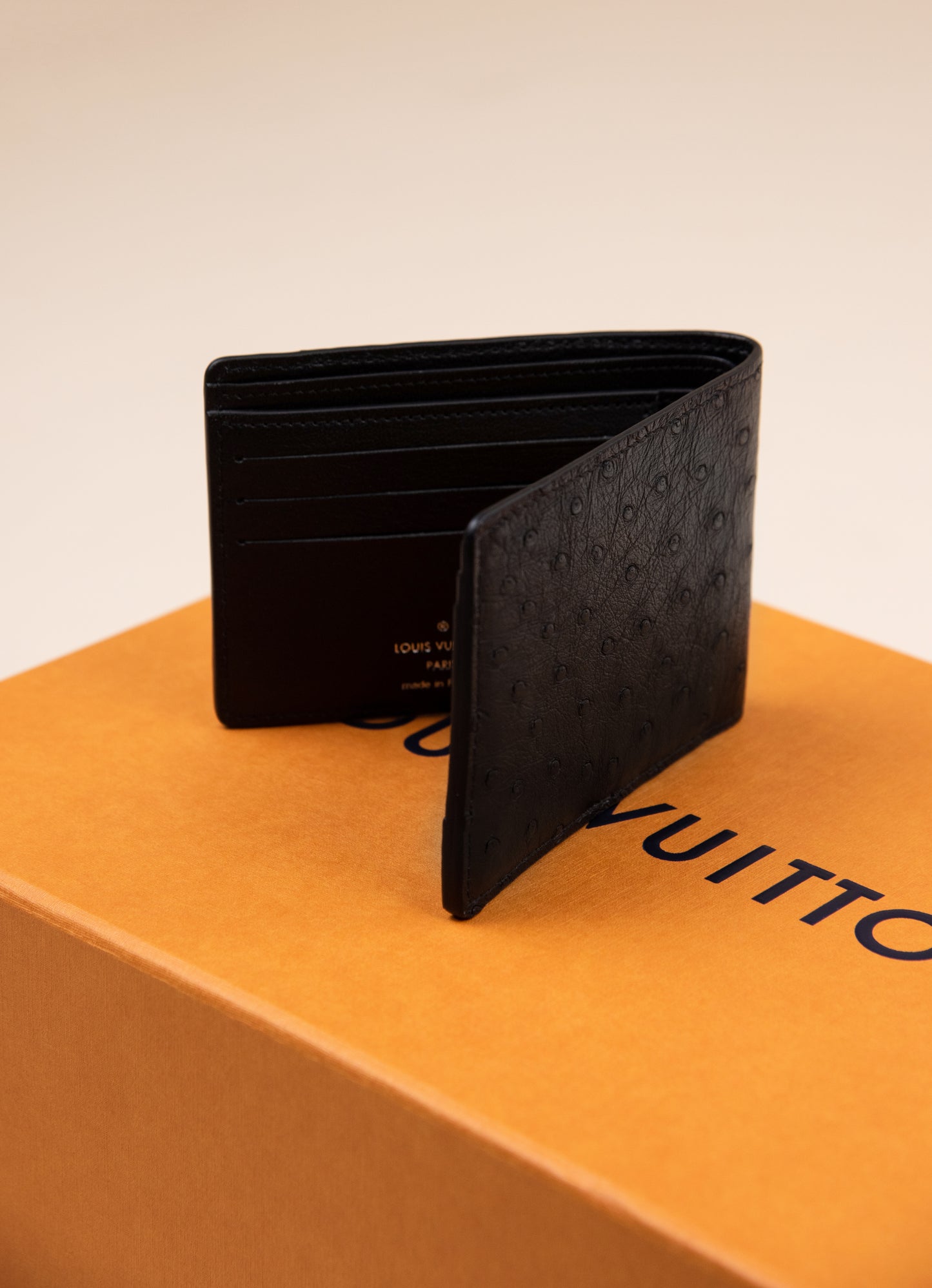 Louis Vuitton Multiple Wallet in Crocodilian/Ostrich & Taurillon Monogram Calf Leather