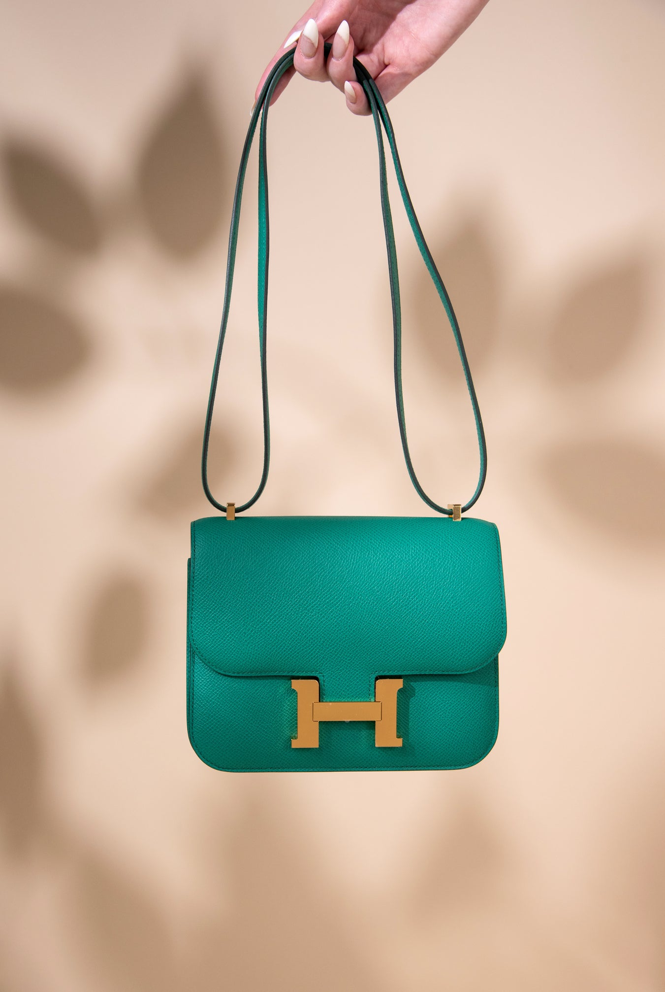 Hermès Constance 18 Epsom Vert Jade GHW