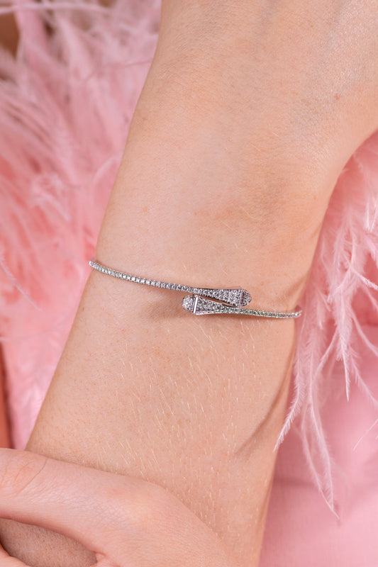 Marli Cleo White Gold Full Diamond Bracelet