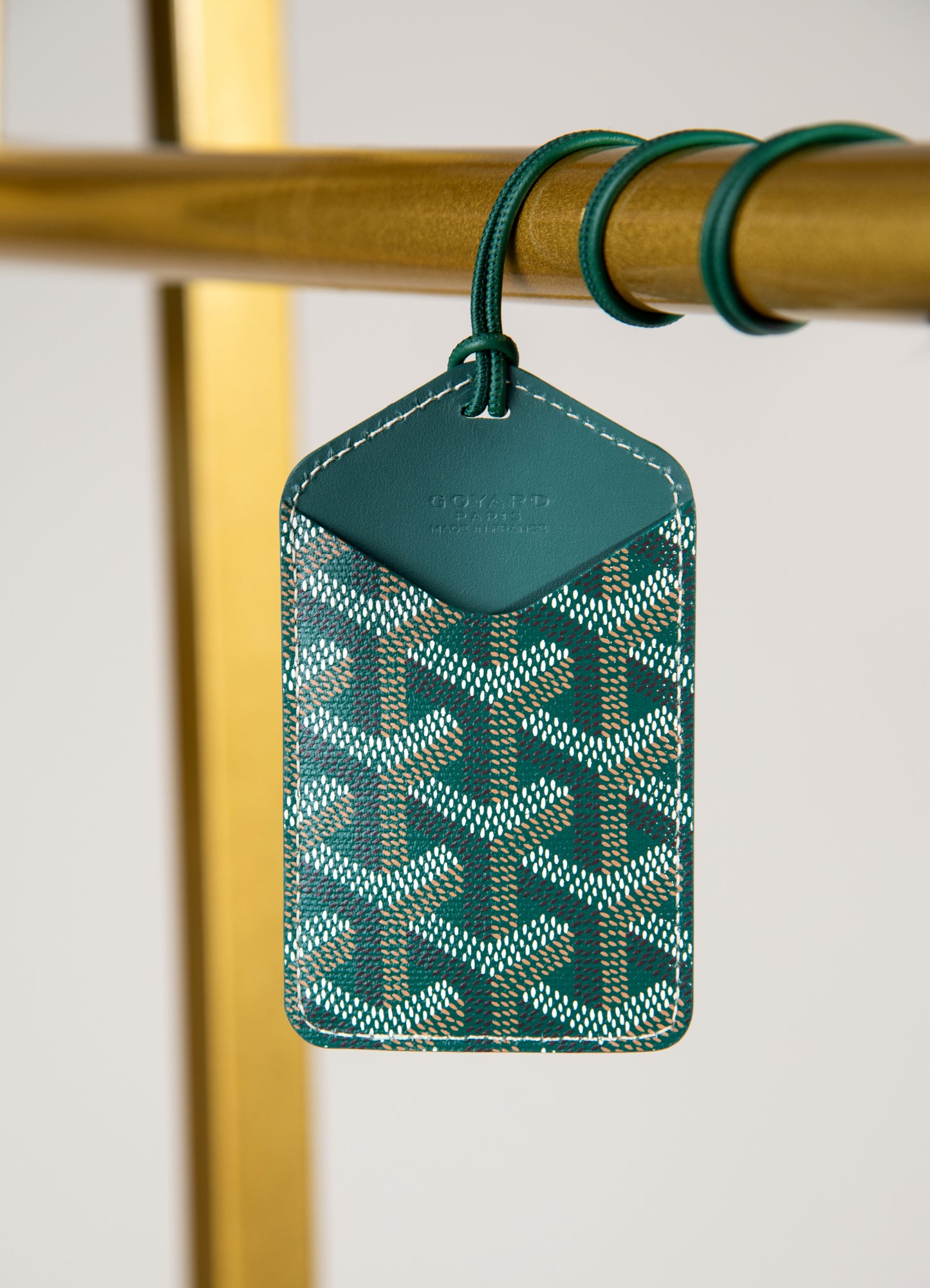 Goyard Green Luggage Tag