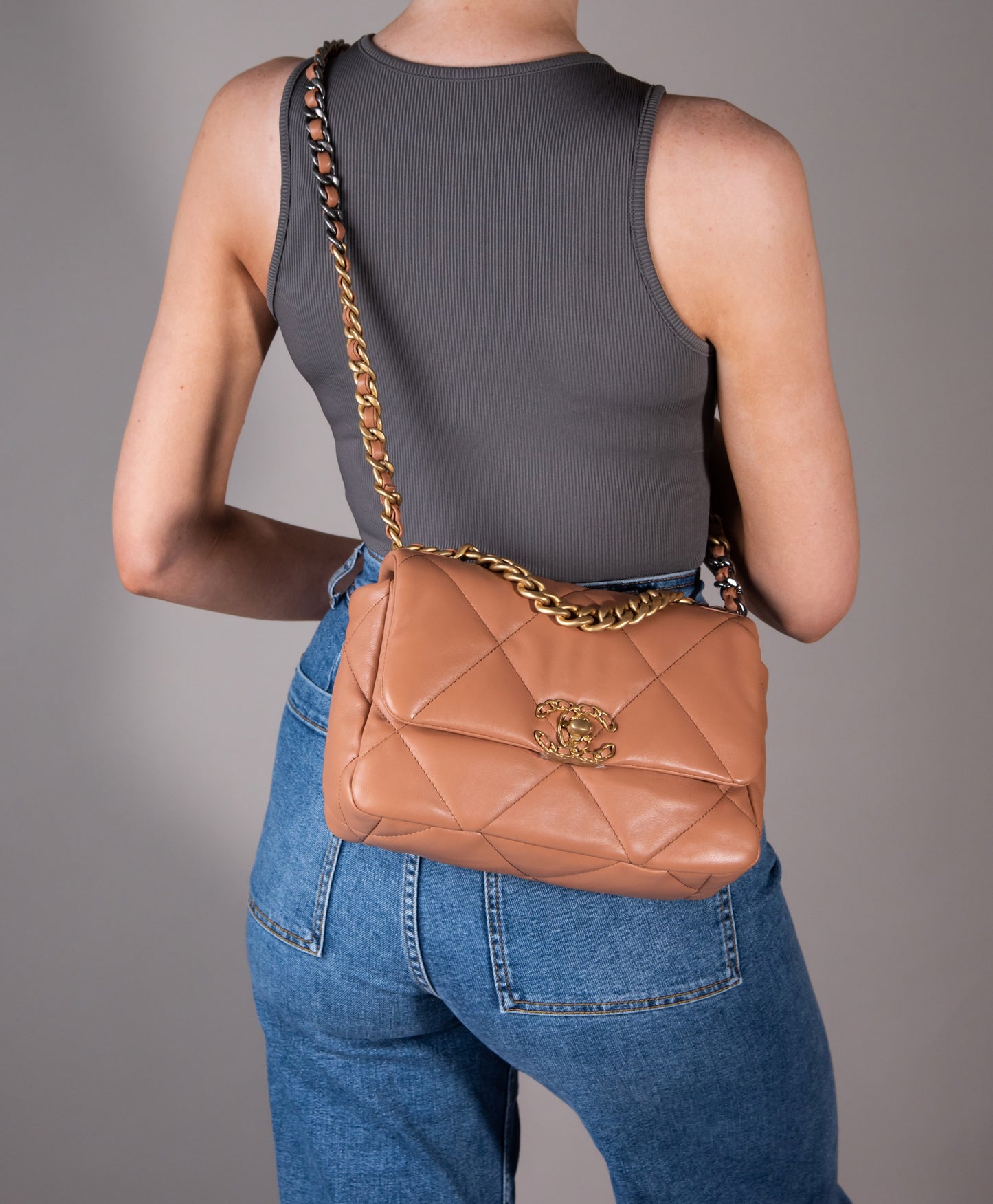 Chanel 19 Flap Bag in Brown