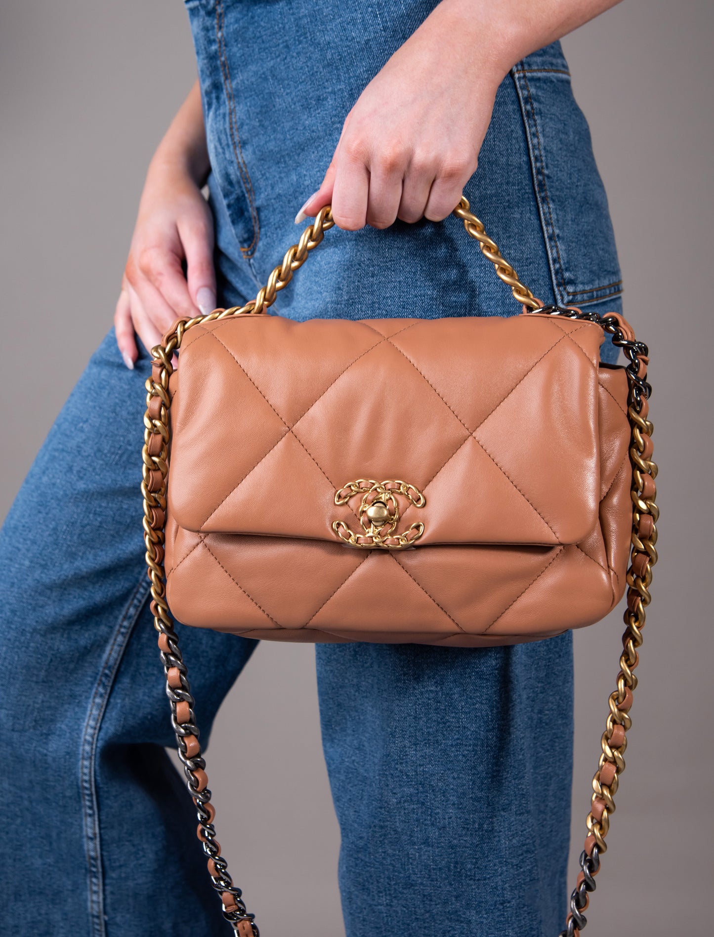 Chanel 19 Flap Bag in Brown