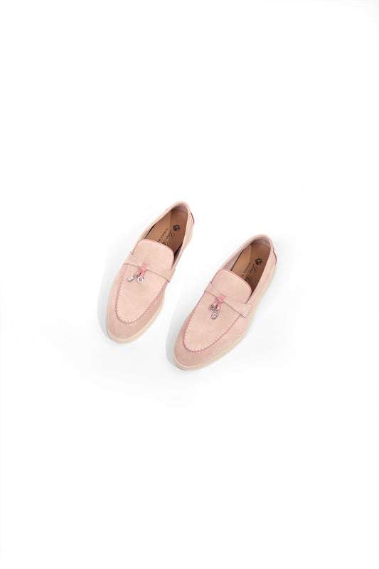 Loro Piana Loafers in Pink Sand