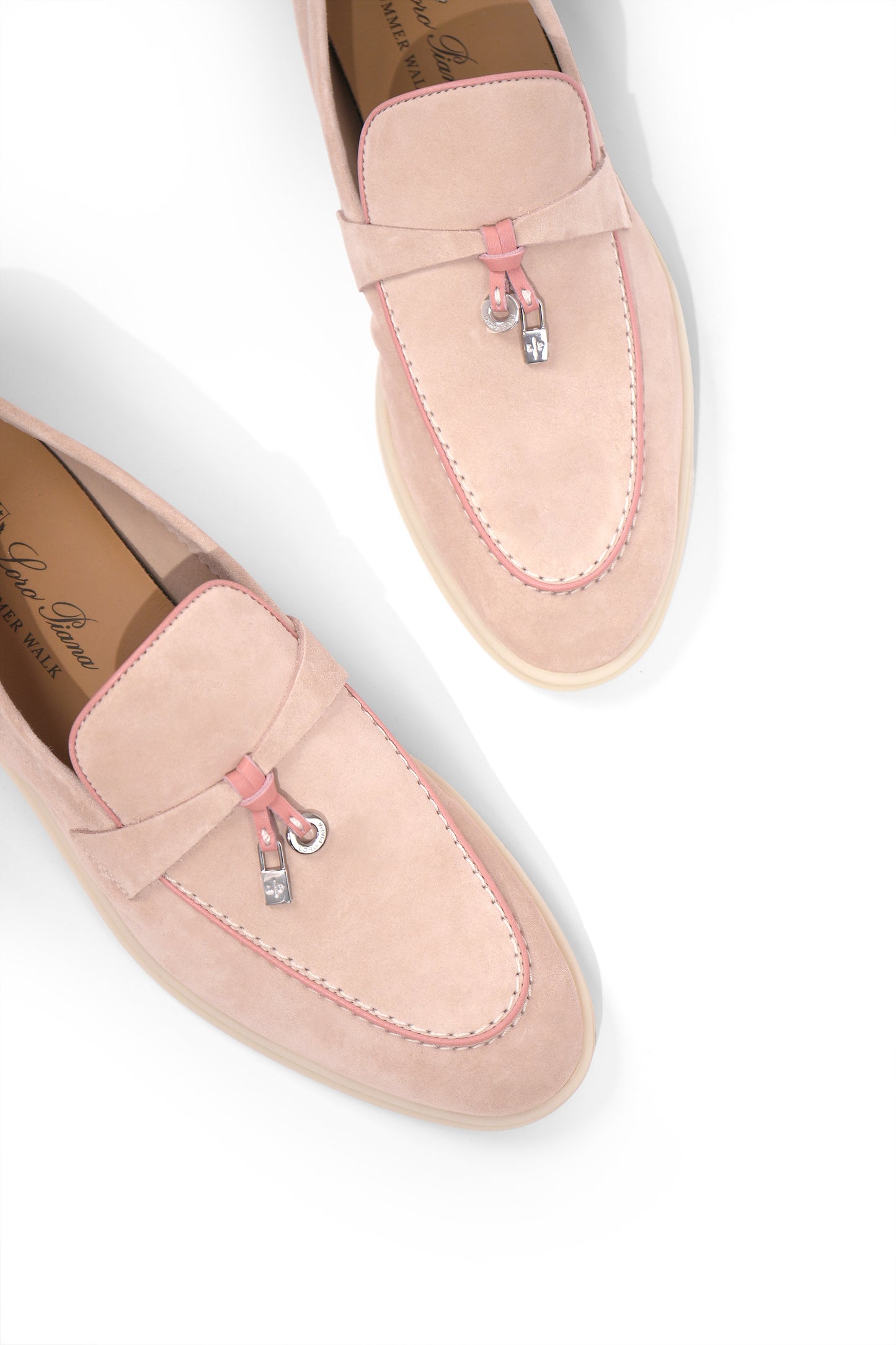 Loro Piana Loafers in Pink Sand