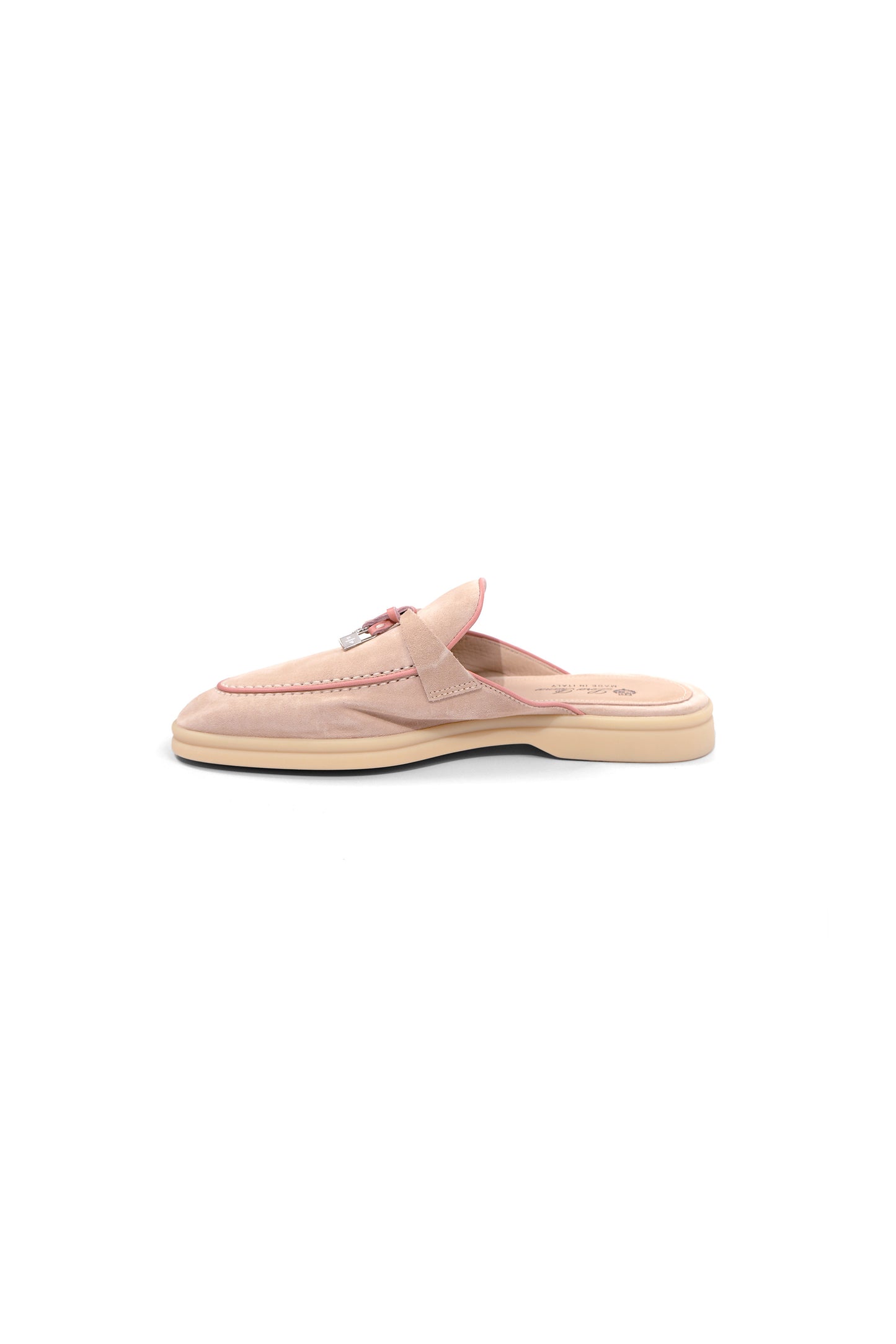 Loro Piana Babouche Mule in Pink Sand