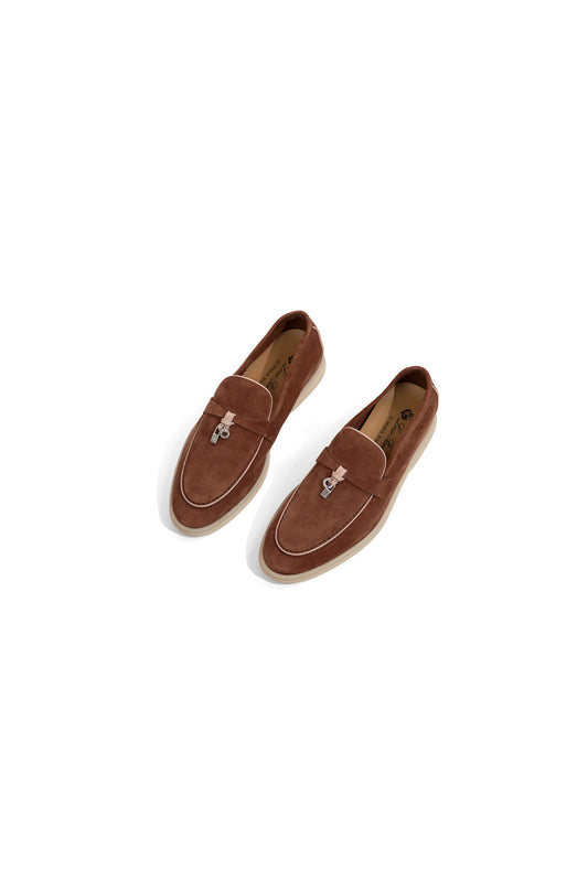 Loro Piana Loafers in Rocky Road