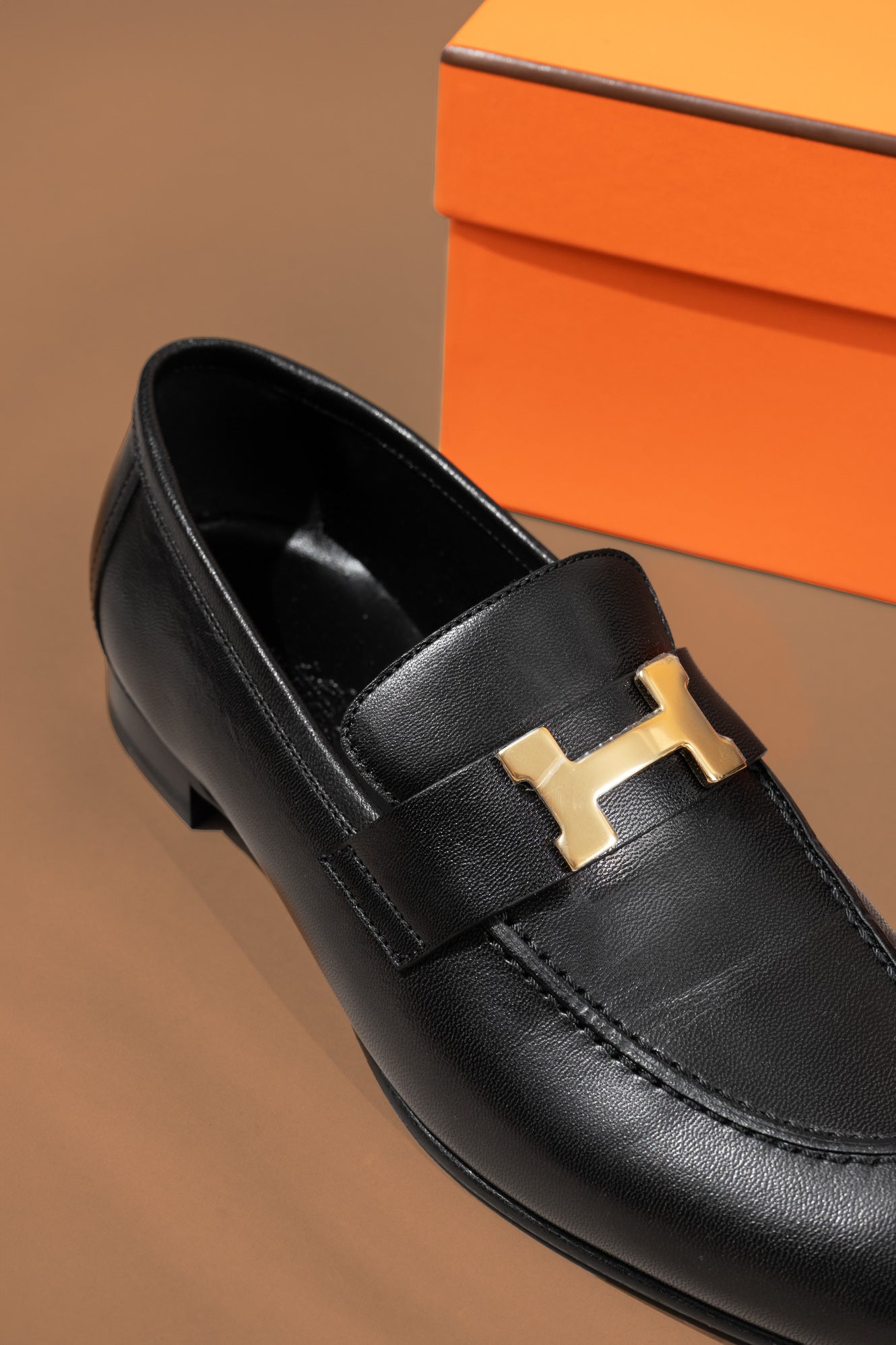 Hermès Black Paris Loafers