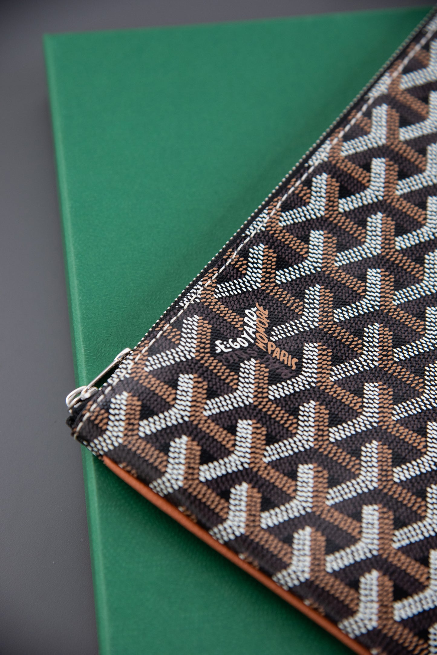 Goyard Sénat MGM Pocket Black & Tan