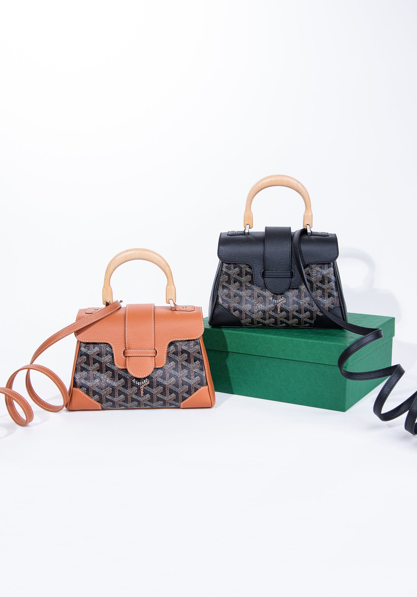Goyard Soft Mini Saigon Classic Colors Black & Tan