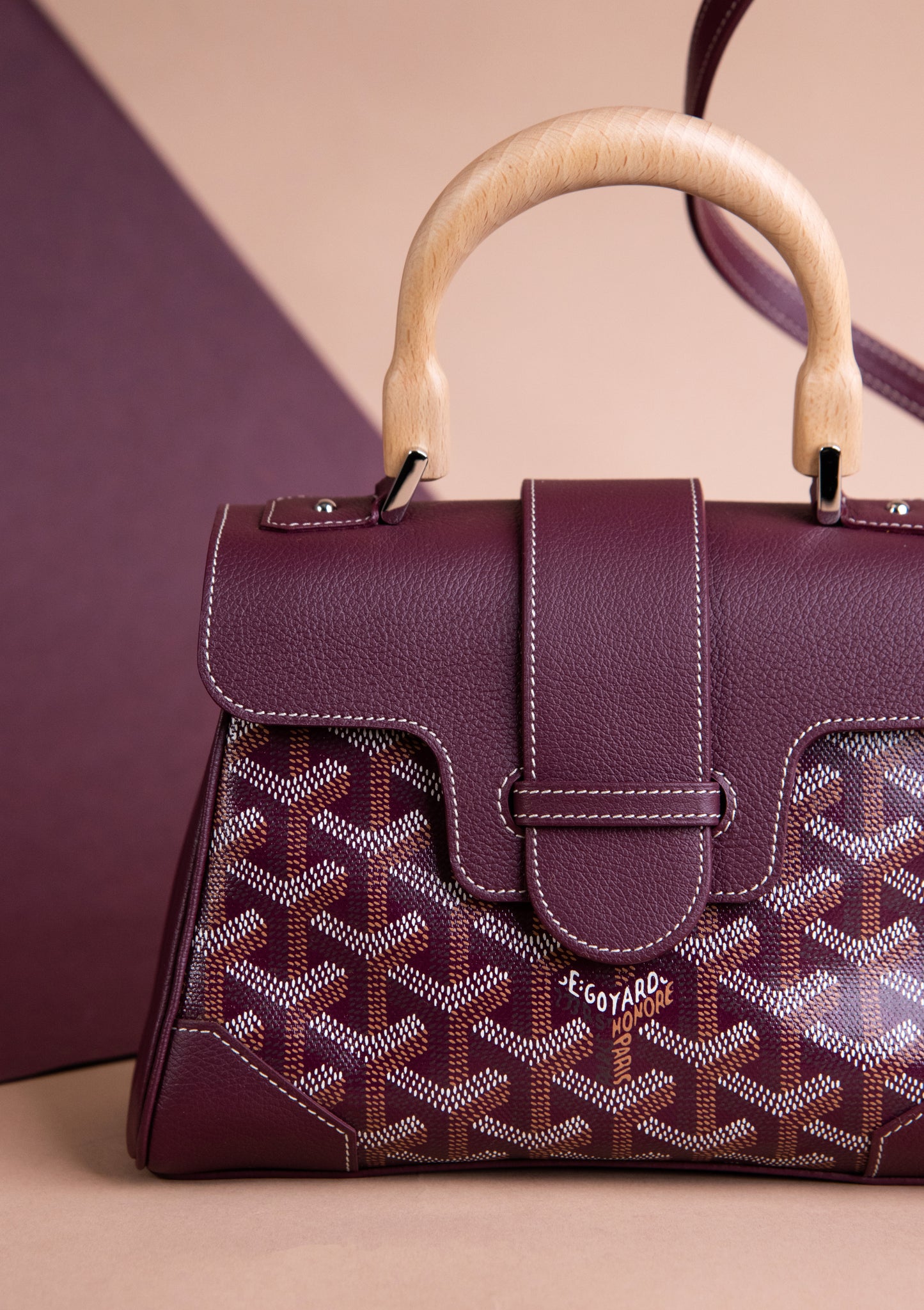 Goyard Mini Saigon Souple in Burgundy