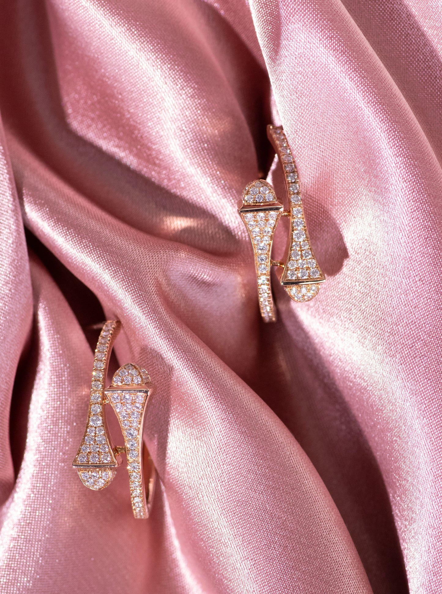 Marli Cleo Venus Rose Gold Necklace & Huggie Earrings