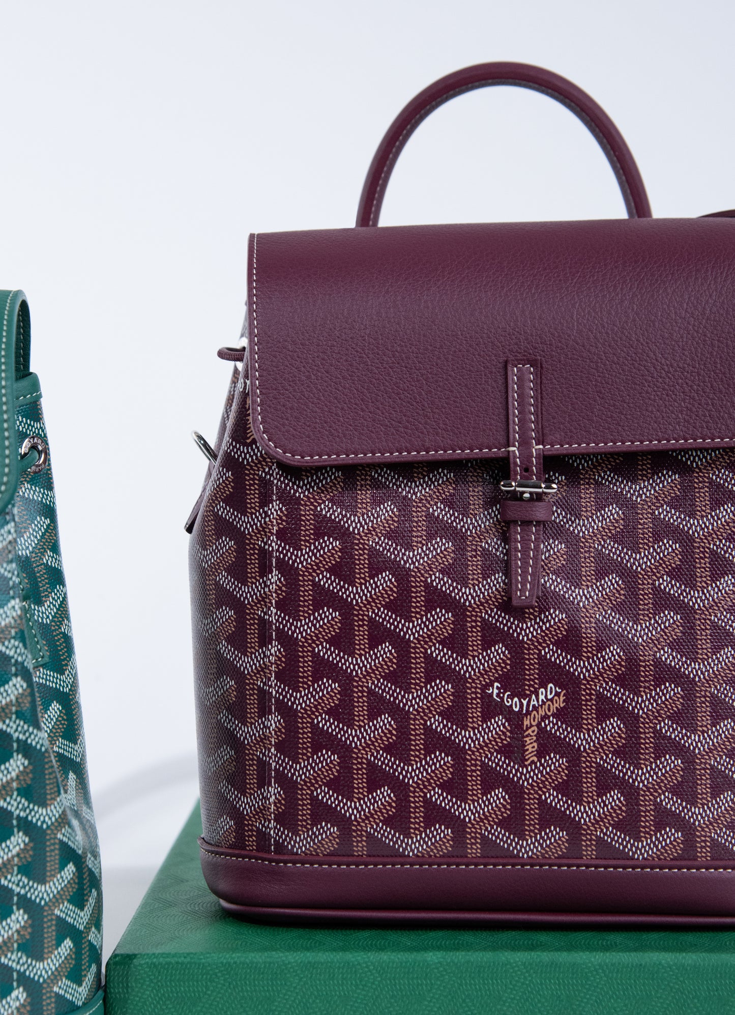 Goyard Alpin Mini Backpack in Burgundy