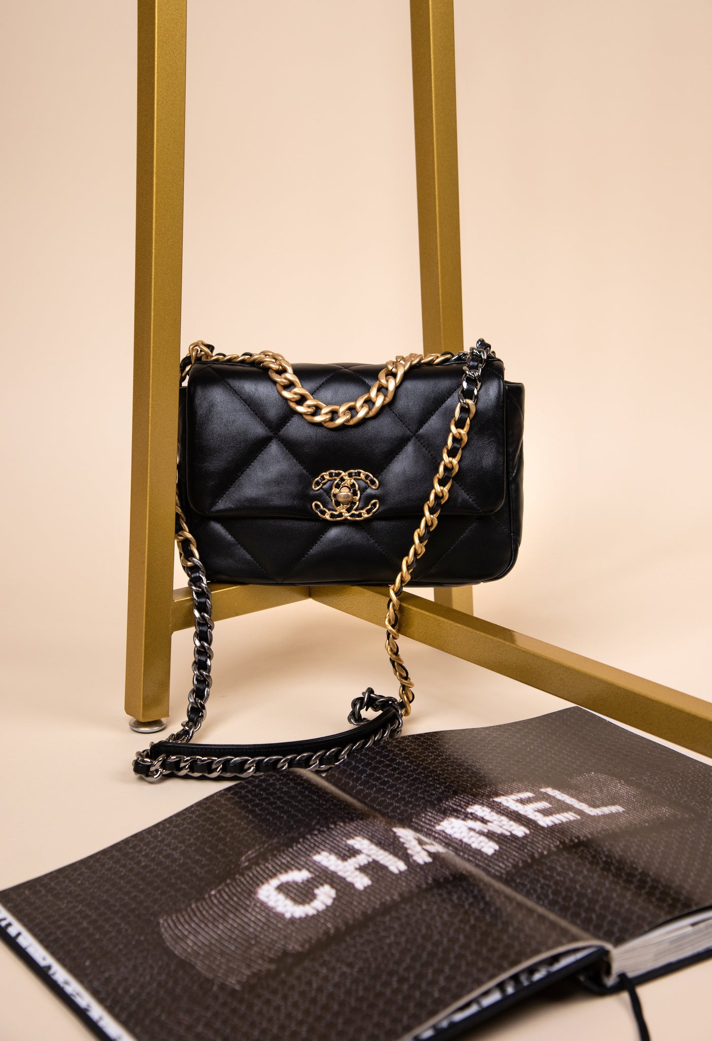Chanel Flap 19 Wallet on Chain in Black