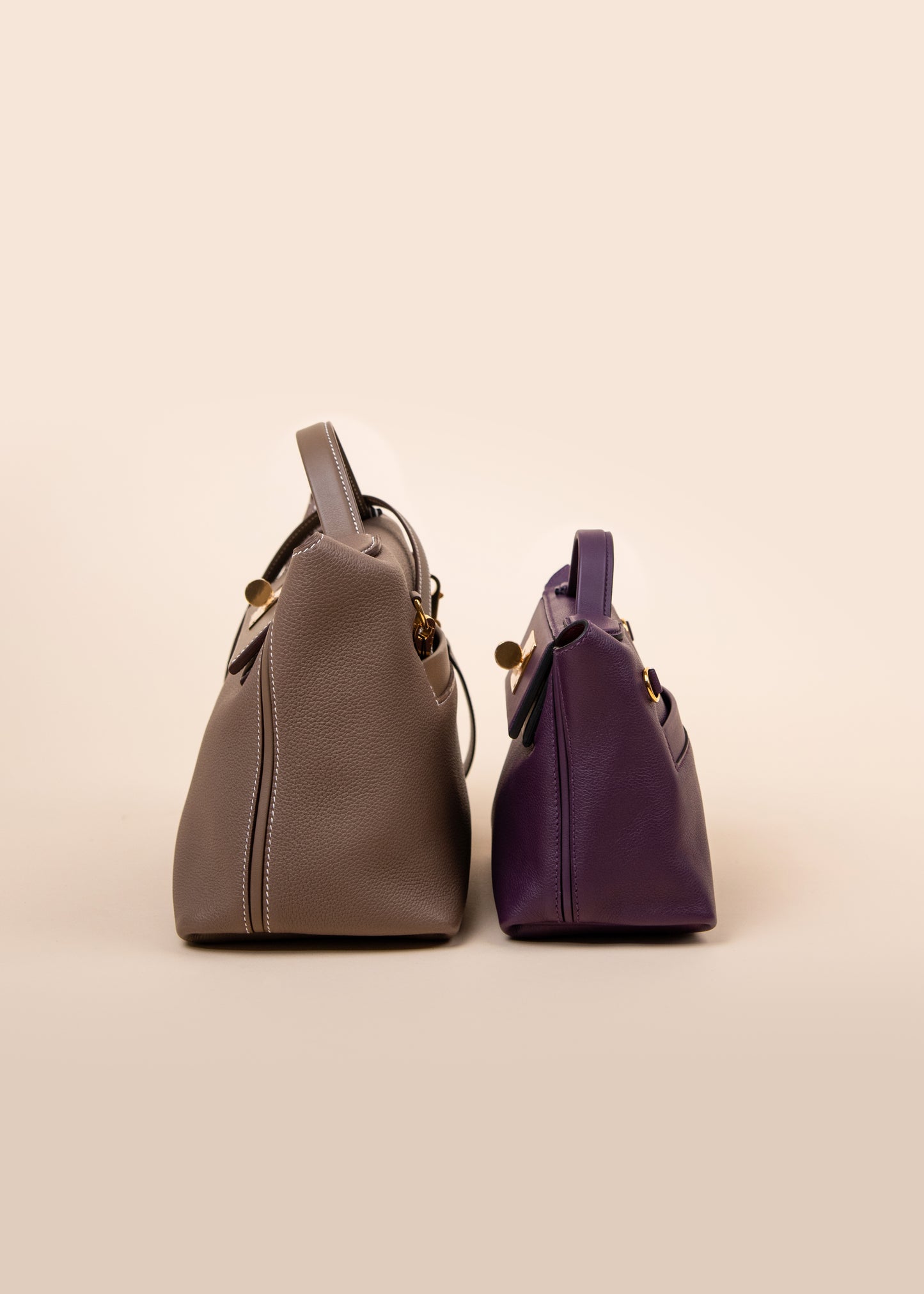 Hermès - 24/24 29 Etoupe & Mini 24/24 Cassis