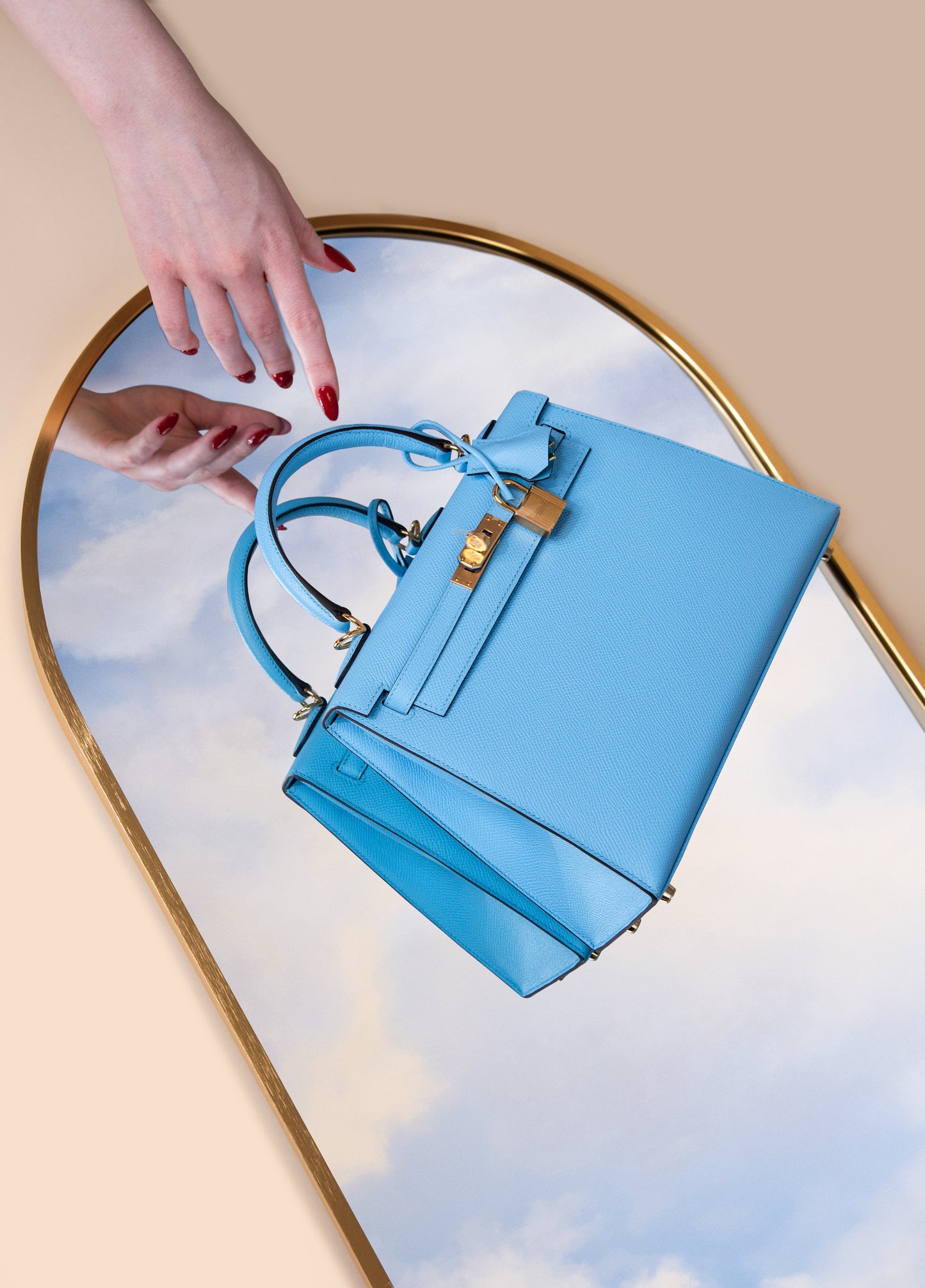 Hermès Kelly 25 in Blue Celeste with GHW
