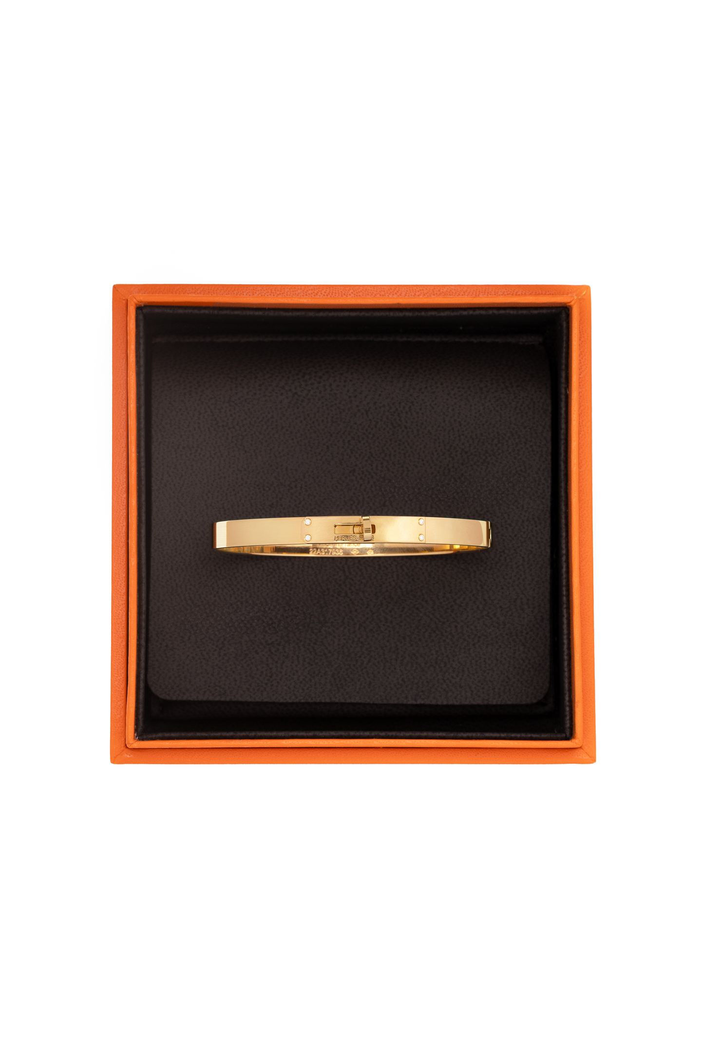 Hermes Kelly Lock Bracelet in Yellow Gold