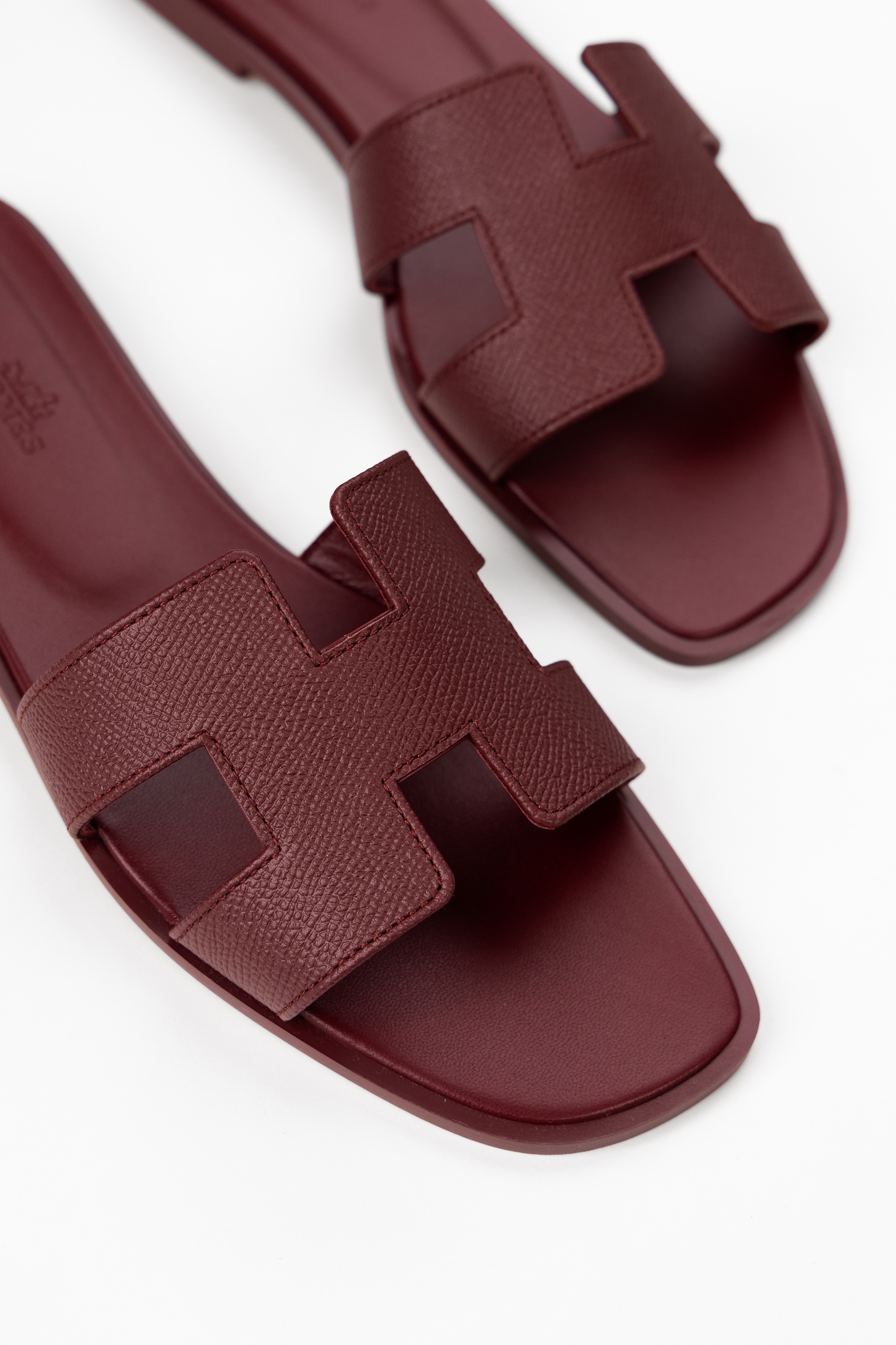 Hermès Oran Sandals in Rouge H