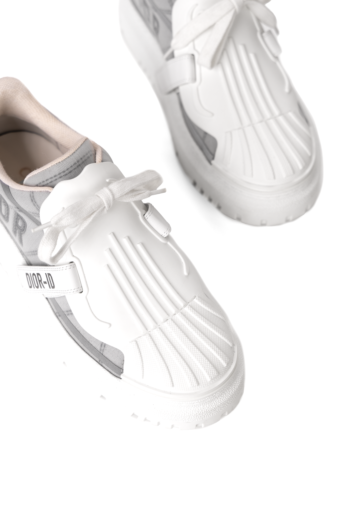 Dior White & French Blue Reflective Sneakers