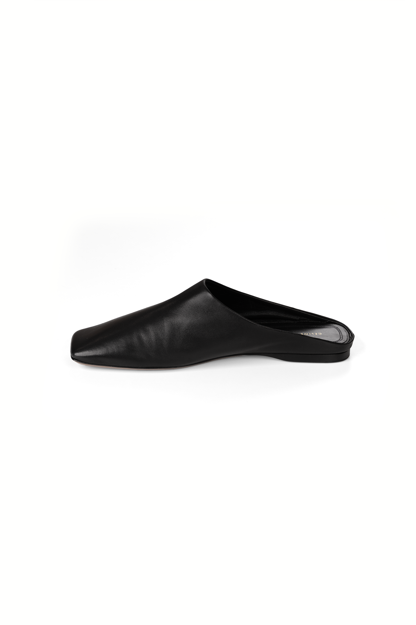 Celine Black Soft Moccasin Babouche