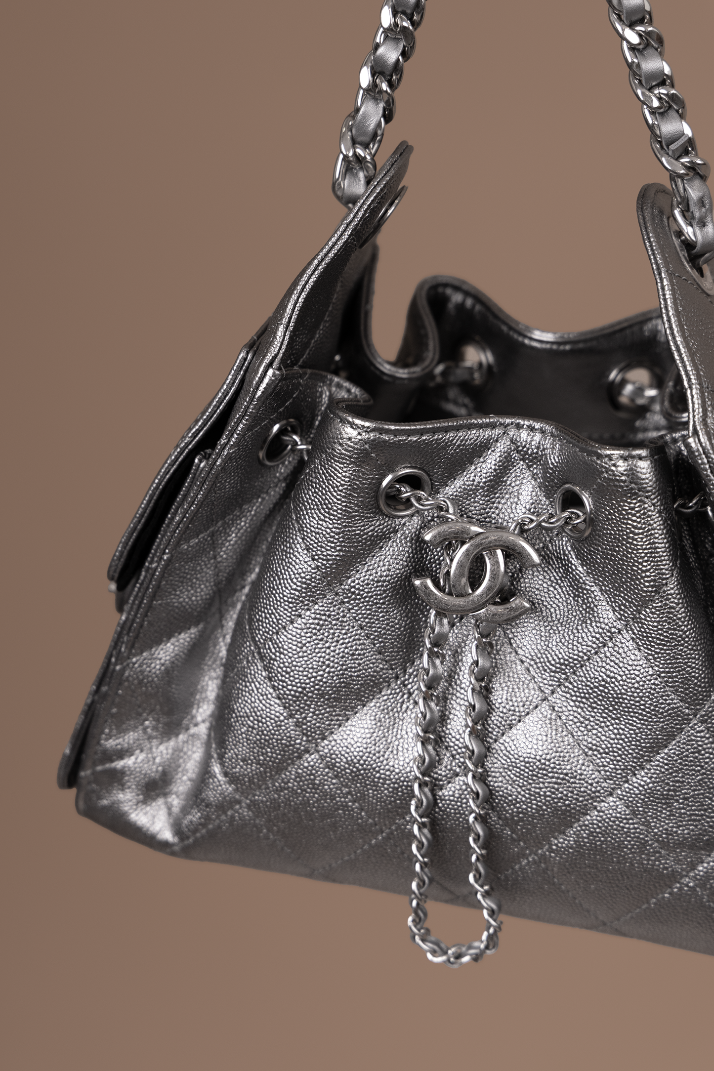 Chanel Mini Hobo Bag in Anthracite