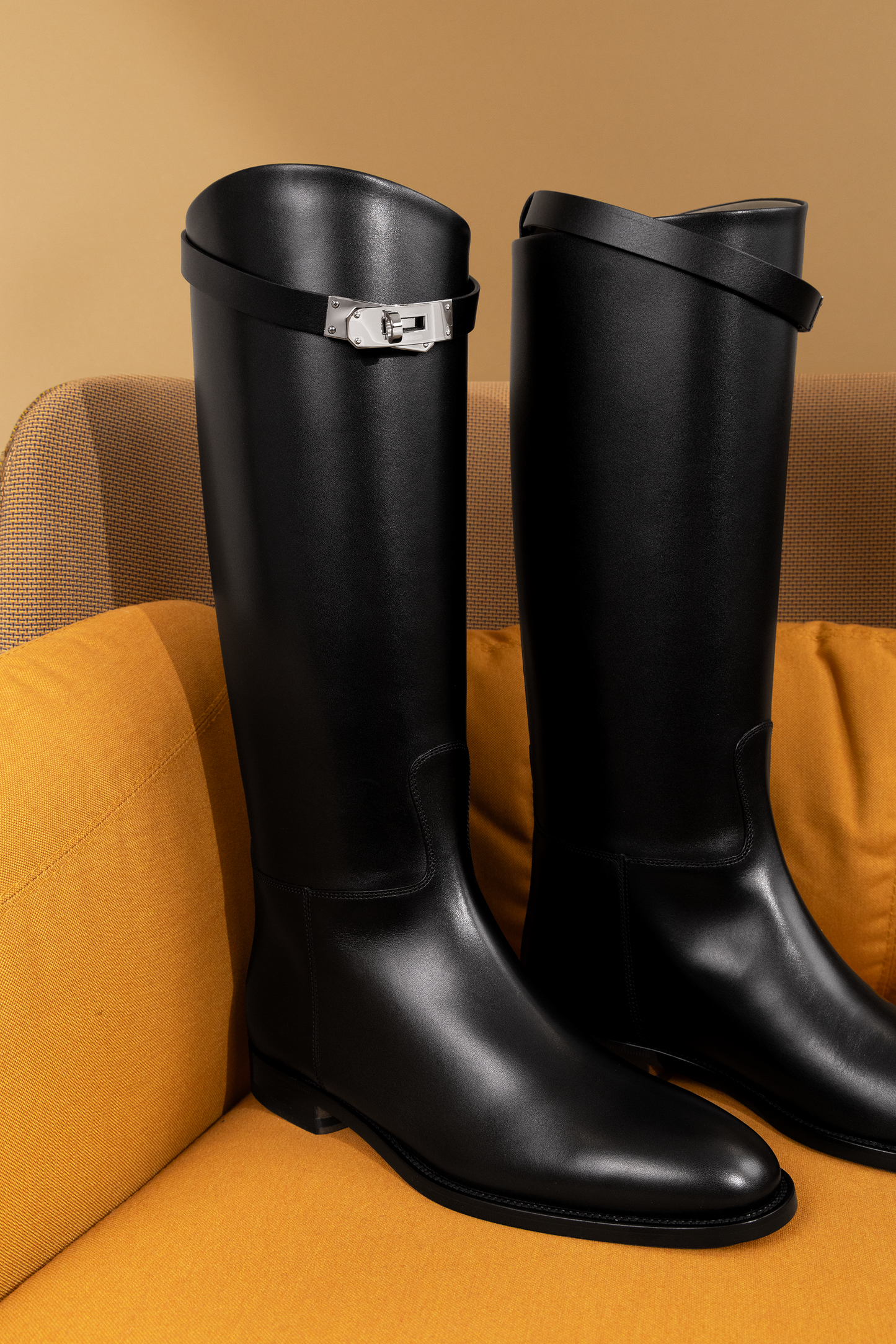 Hermès Jumping Boots in Black PHW