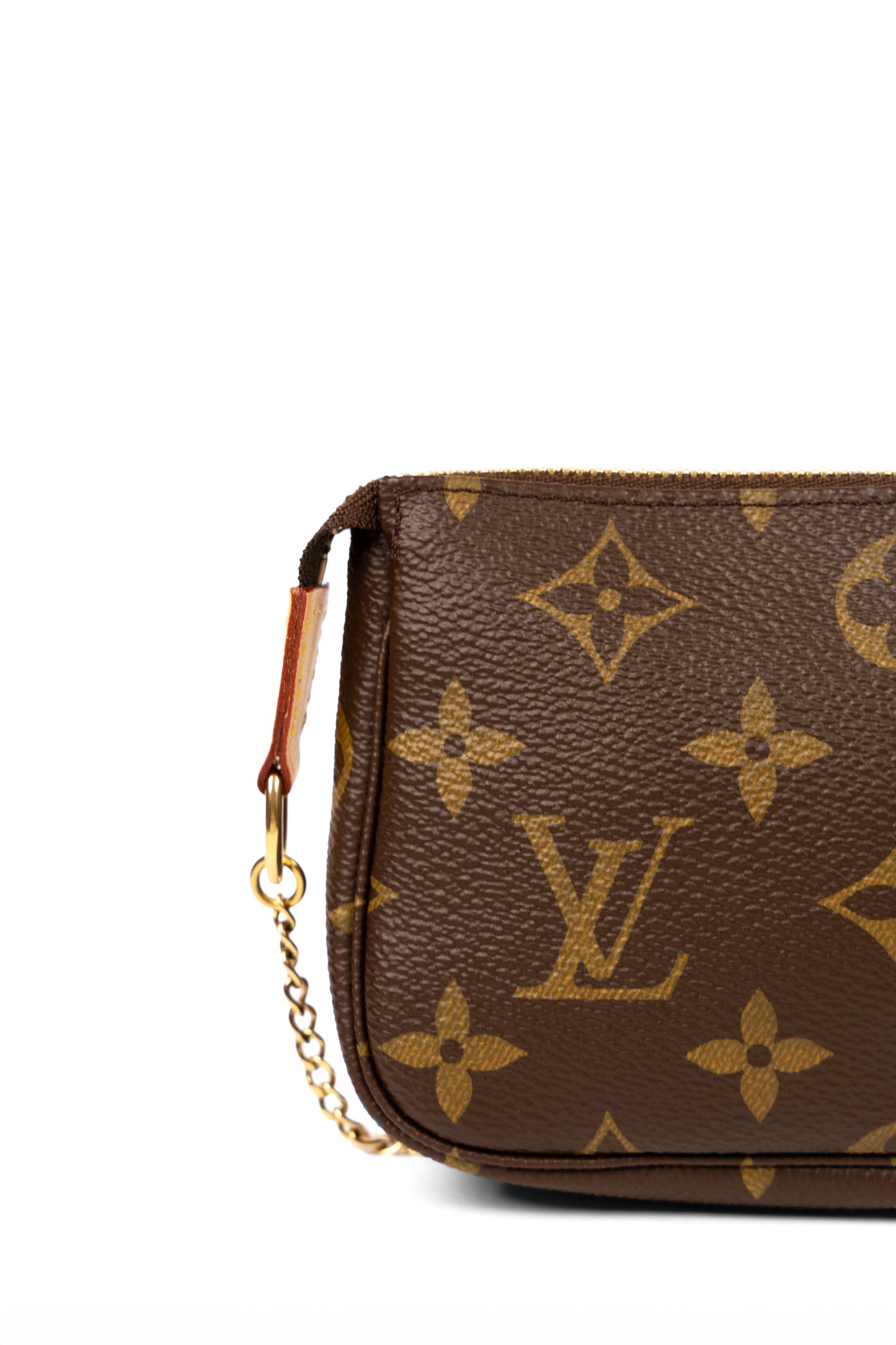 Louis Vuitton Monogram Mini Pochette with Chain