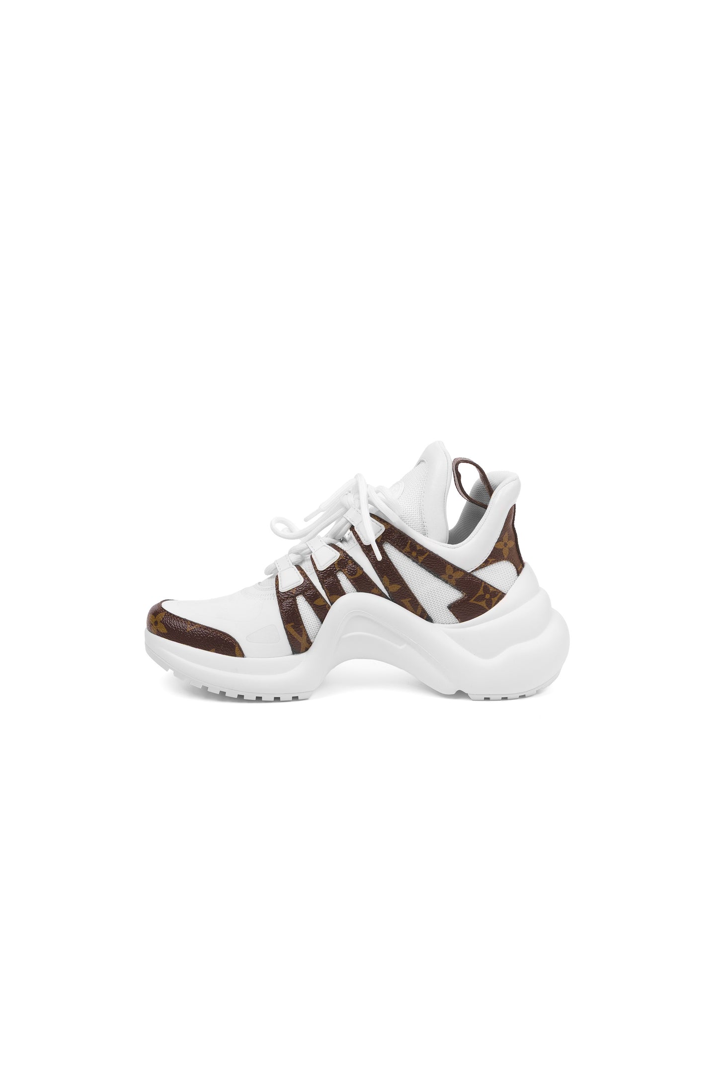 Louis Vuitton Patent Monogram Archlight Sneaker in White