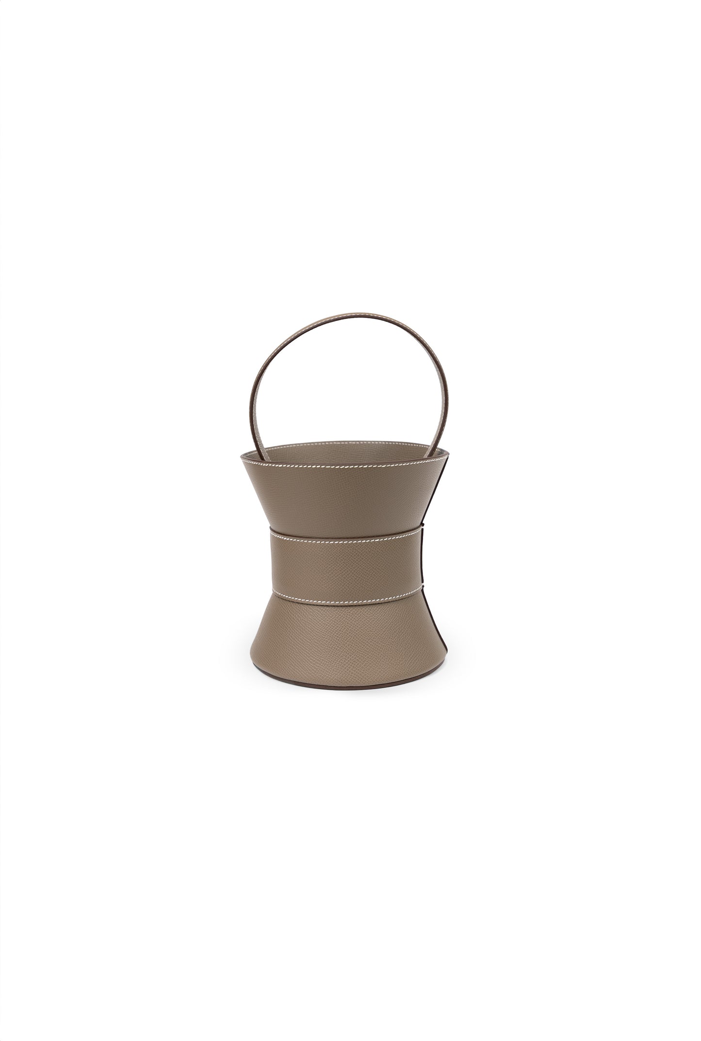 Hermes Mini Medor in Etoupe with Silver Hardware