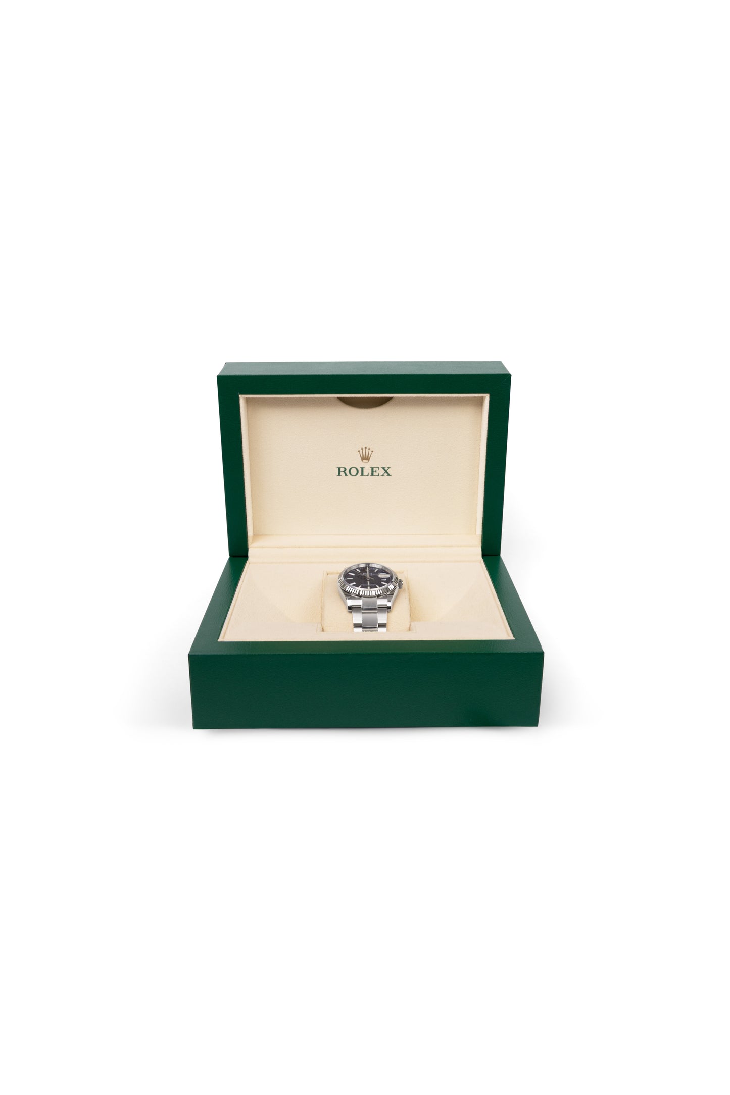 Rolex Datejust 36mm in White Gold with Blue Dial