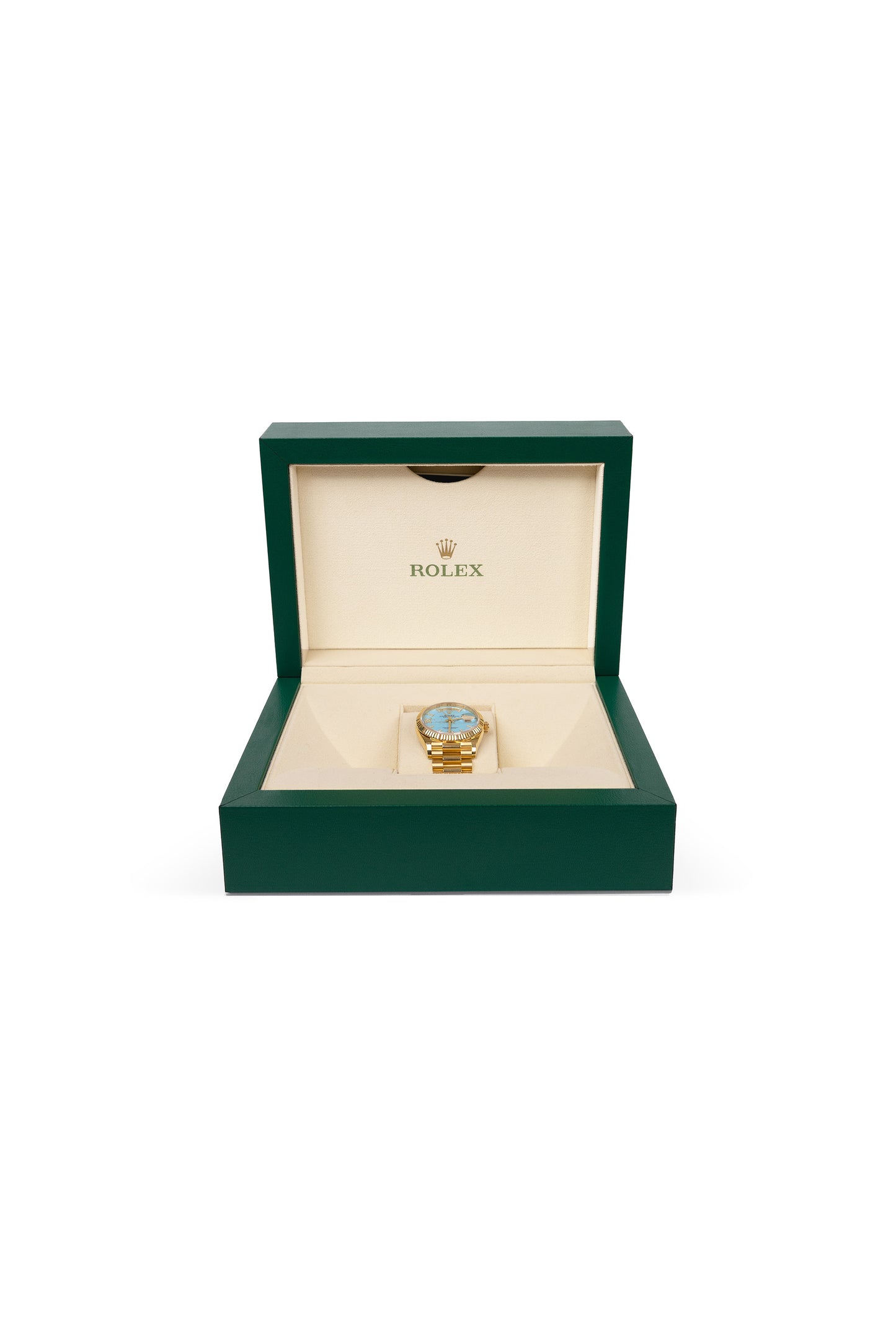 Rolex Day Date 36mm in Yellow Gold with Turquiose Dial