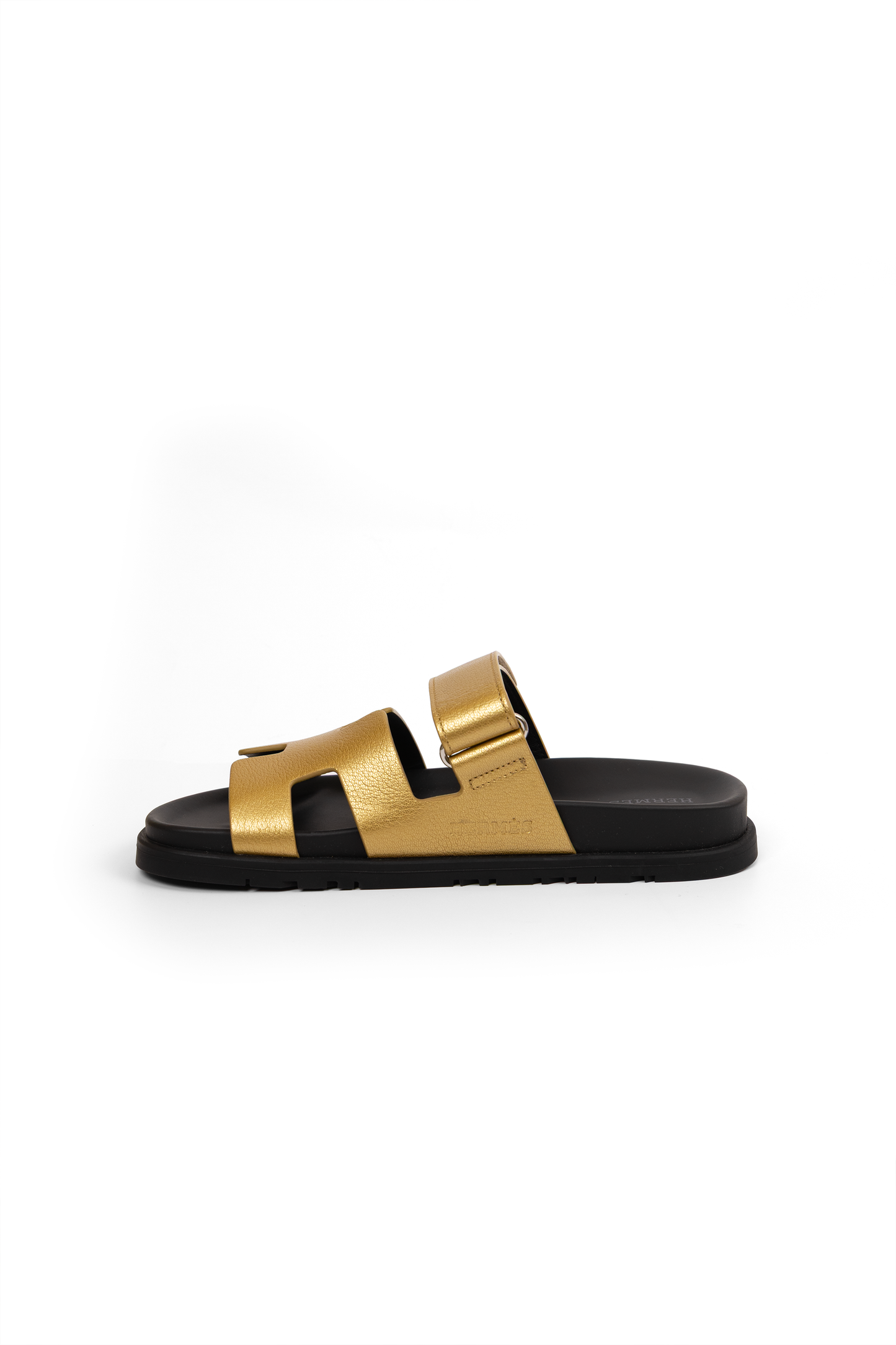 Hermes Chypre Sandals in Dore