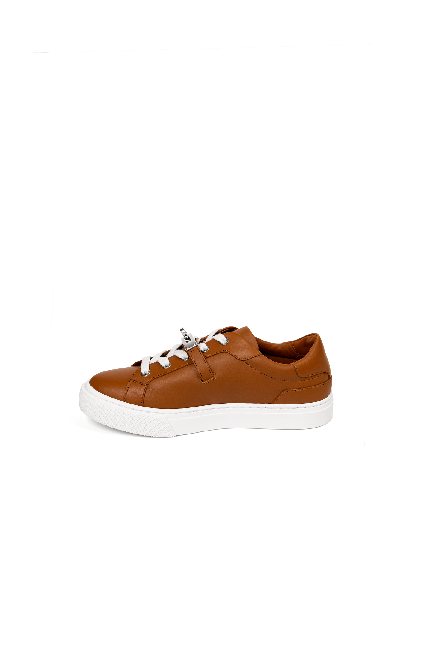Hermes Lock Gold Sneakers