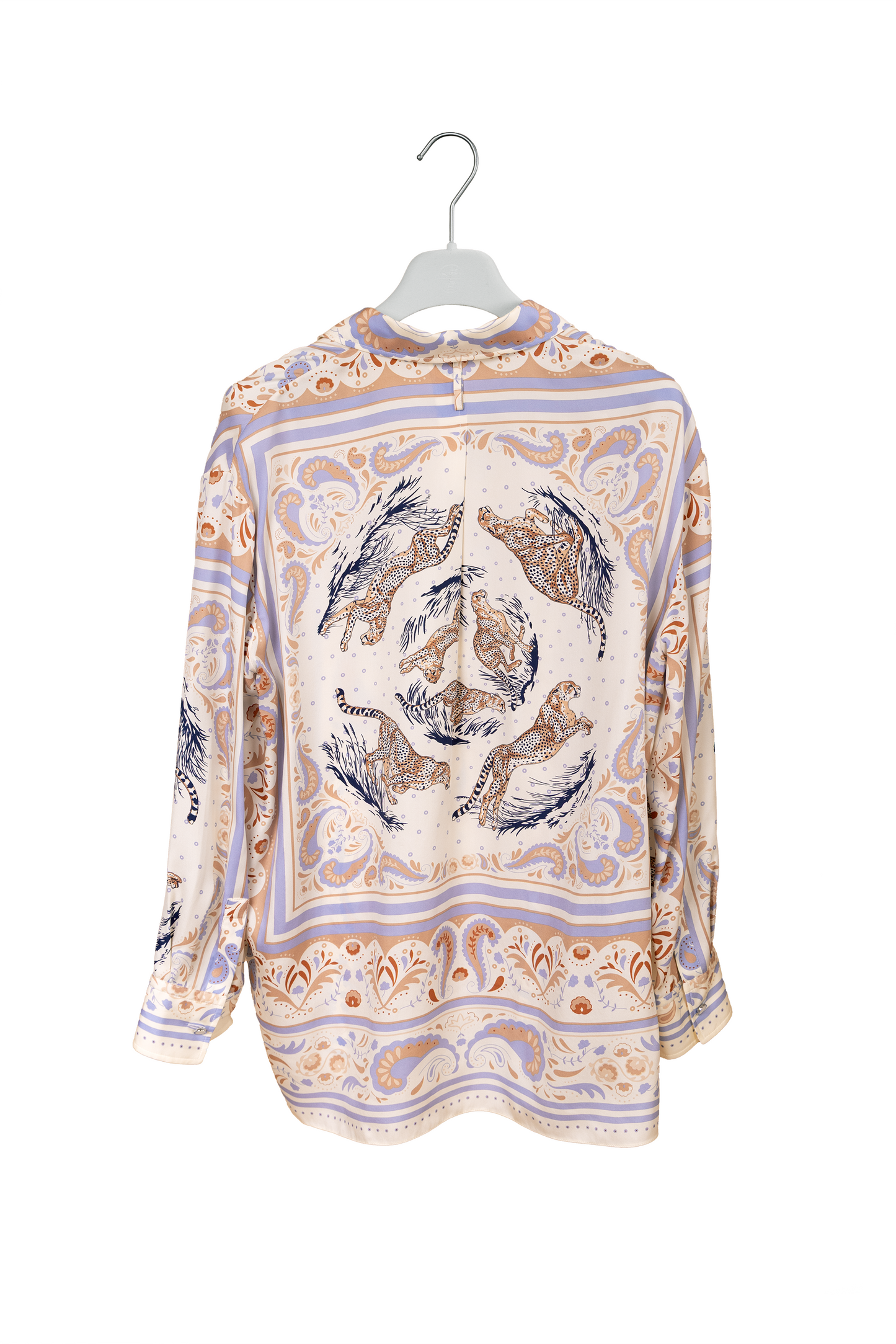 Hermes Paisley Silk Button Down