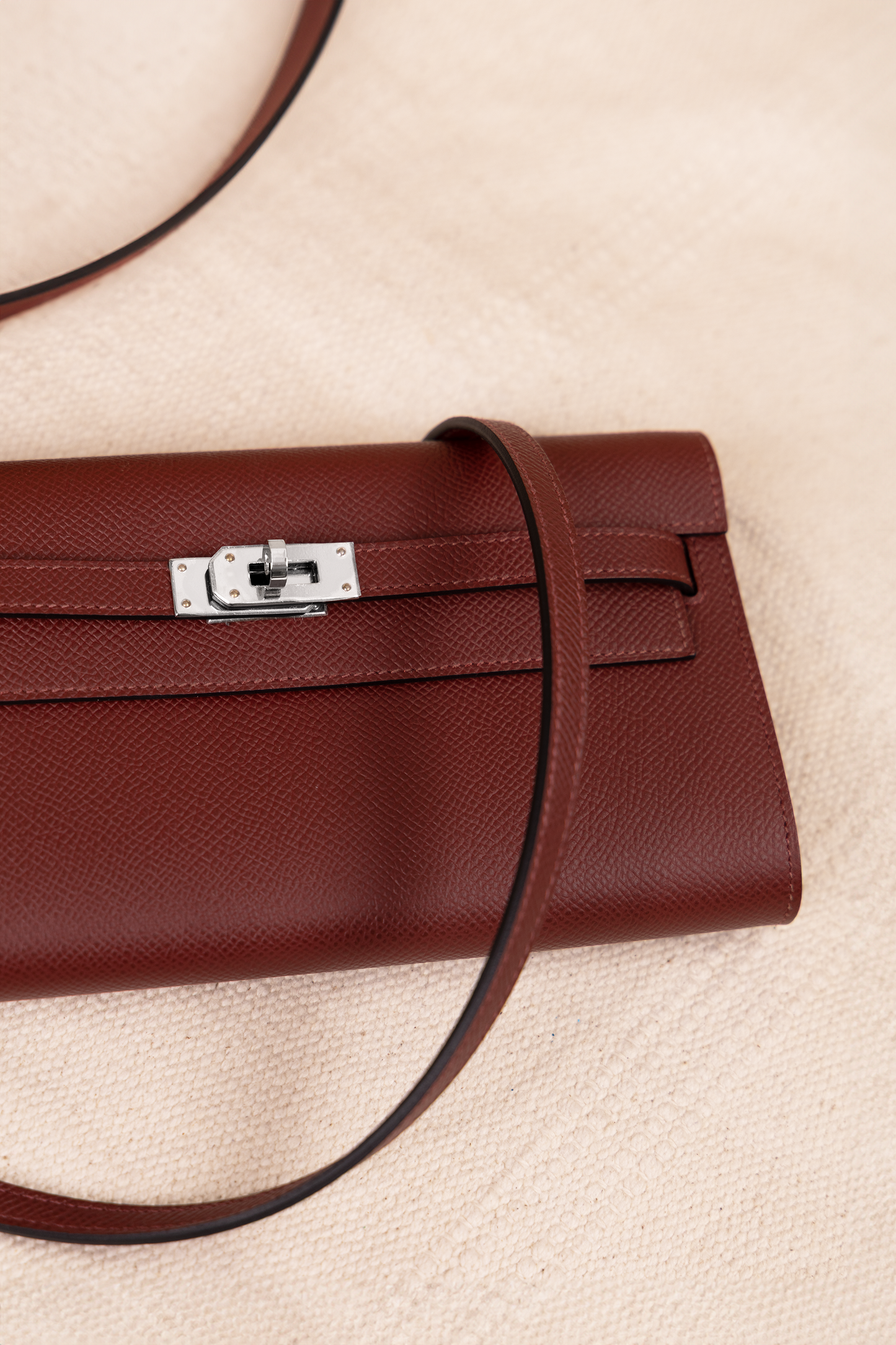 Hermès Kelly Wallet To Go Epsom Rouge H PHW