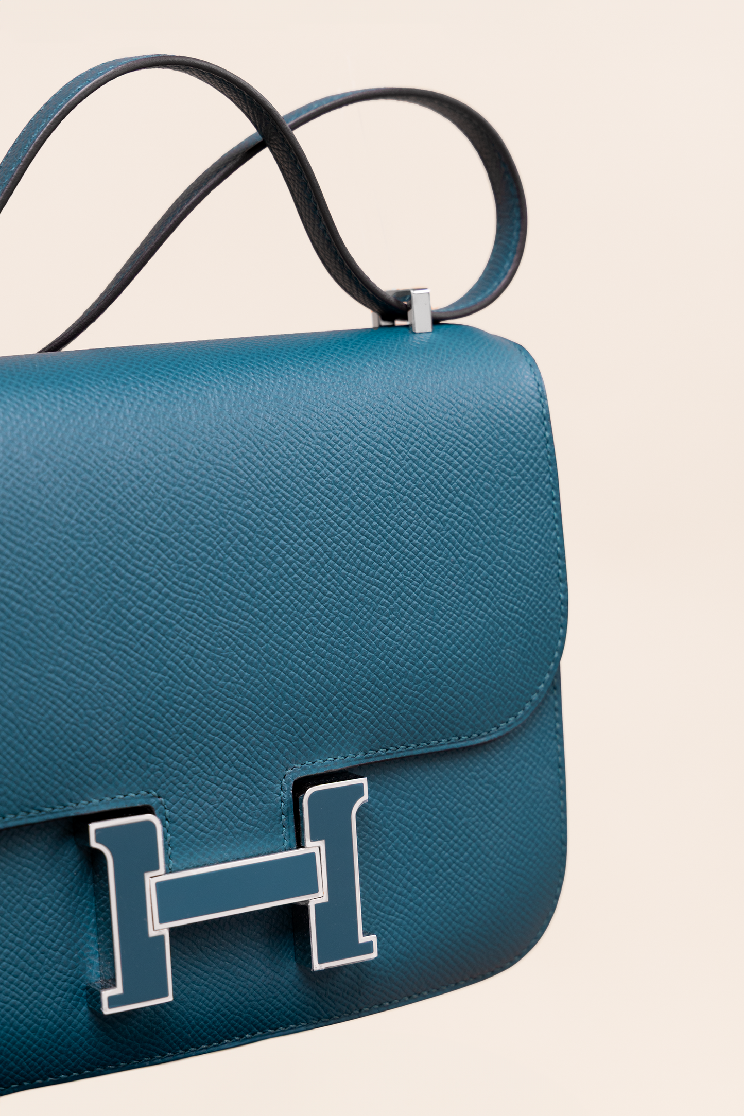 Hermès Mini Constance Epsom in Vert Bosphore PHW